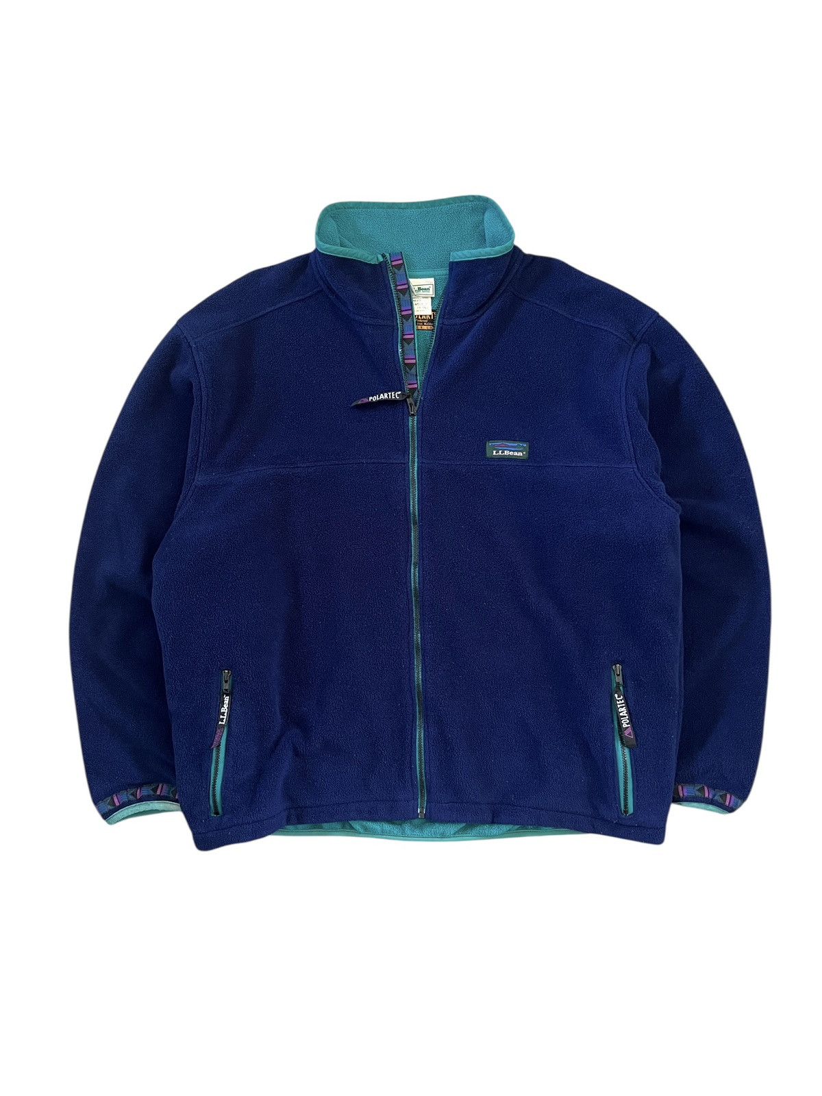 L.L. Bean × Polartec × Vintage Vintage 90s LL Bean Windbloc Series Polartec Fleece Jacket Size US XL / EU 56 / 4 - 1 Thumbnail