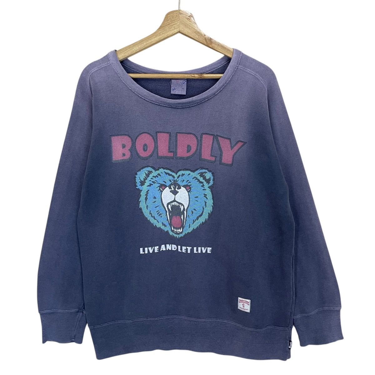 Japanese Brand RNA Boldly Big Logo Crewneck Sweatshirt Size US M / EU 48-50 / 2 - 1 Thumbnail