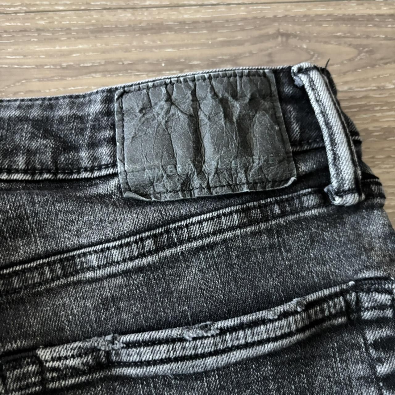 Japanese Brand Crazy Vintage Y2K/2000s Grunge Black Distressed Skinny Denim Jeans! 32x33 Size US 32 / EU 48 - 7 Thumbnail