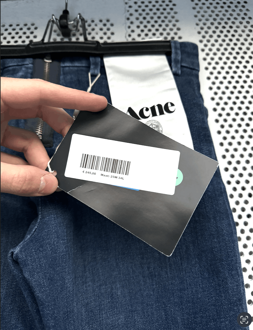 Acne Studios × Japanese Brand ACNE STUDIOS New Women Skin Used Blue Skinny Slim Fit Size 25" / US 0 / IT 36 - 4 Thumbnail
