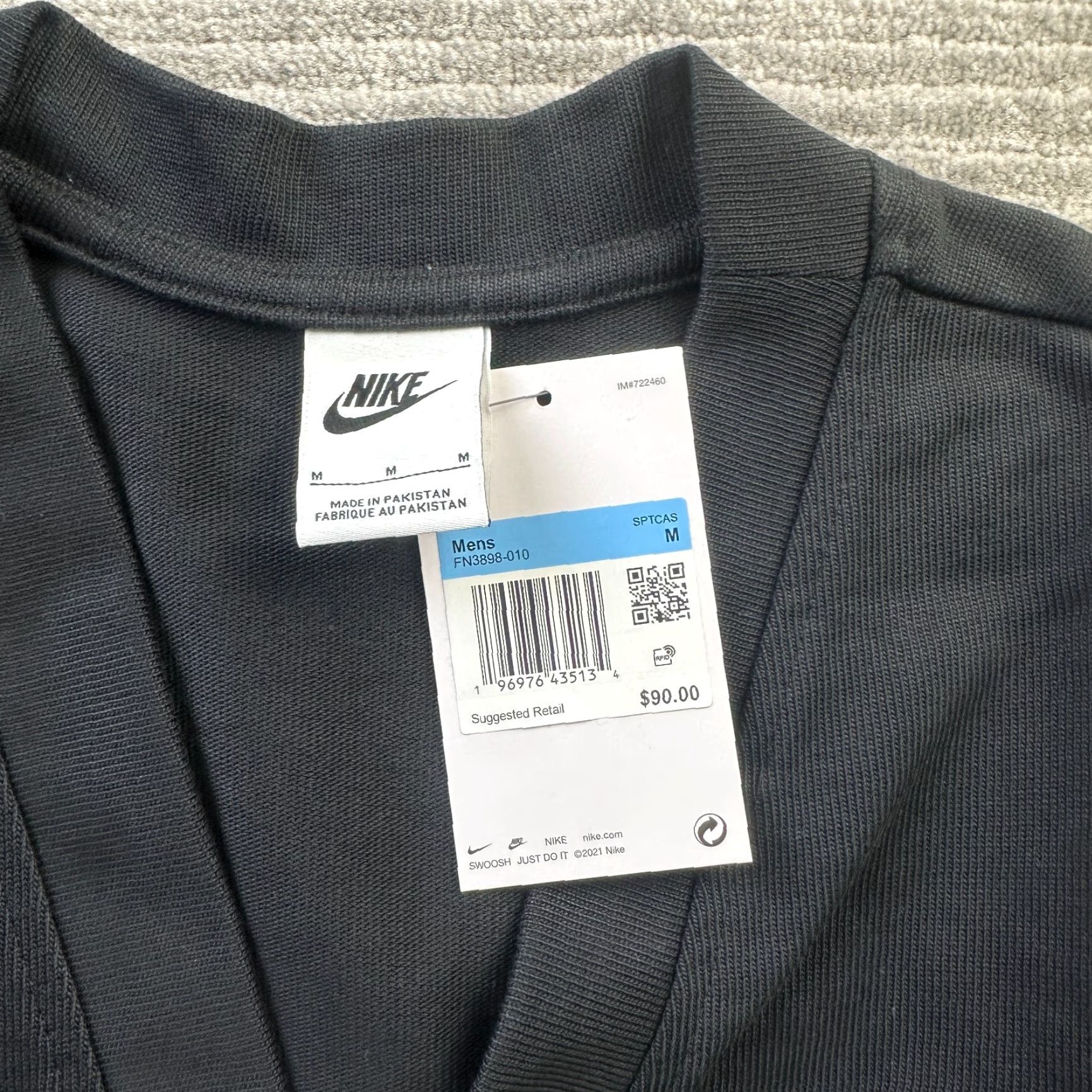 Nike Nike Sweater Mens Medium Black Club Knit Fairway Button Up Pockets Cardigan Size US M / EU 48-50 / 2 - 7 Thumbnail