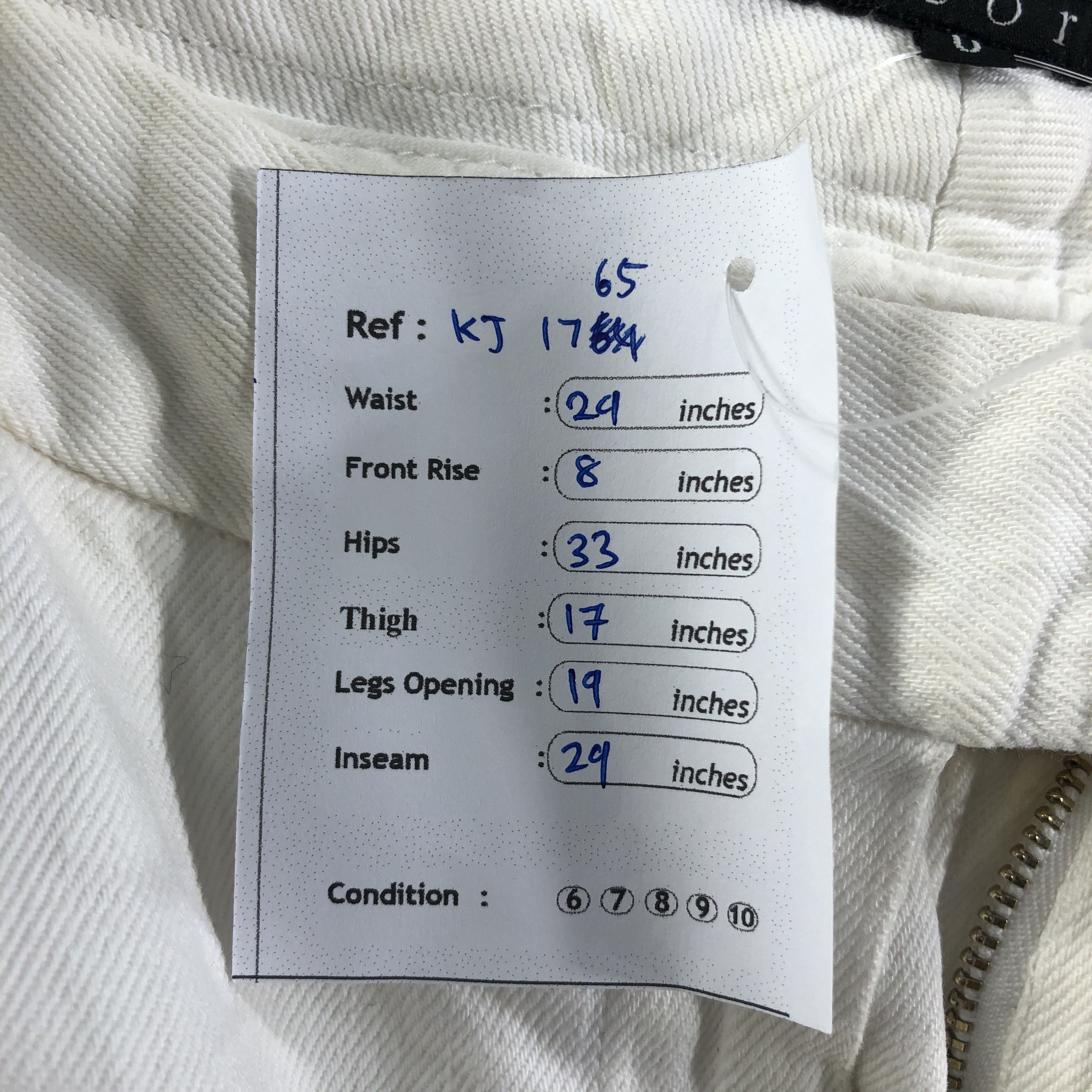 Theory Theory Jeans White Flare Denim KJ1765 Size 29" - 10 Thumbnail