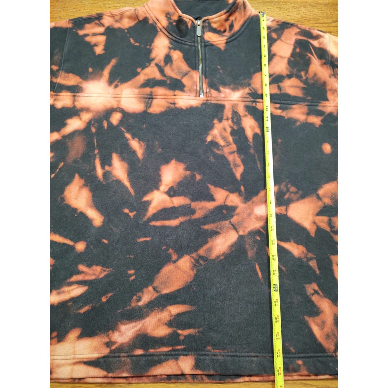Carhartt VINTAGE Carhartt Hoodie XL Black 1/4 Zip Tie Dye Acid Wash Logo Mens Regular Sweatshirt Pullover 90s College Outdoor Winter Fall Spring Size US XL / EU 56 / 4 - 6 Thumbnail