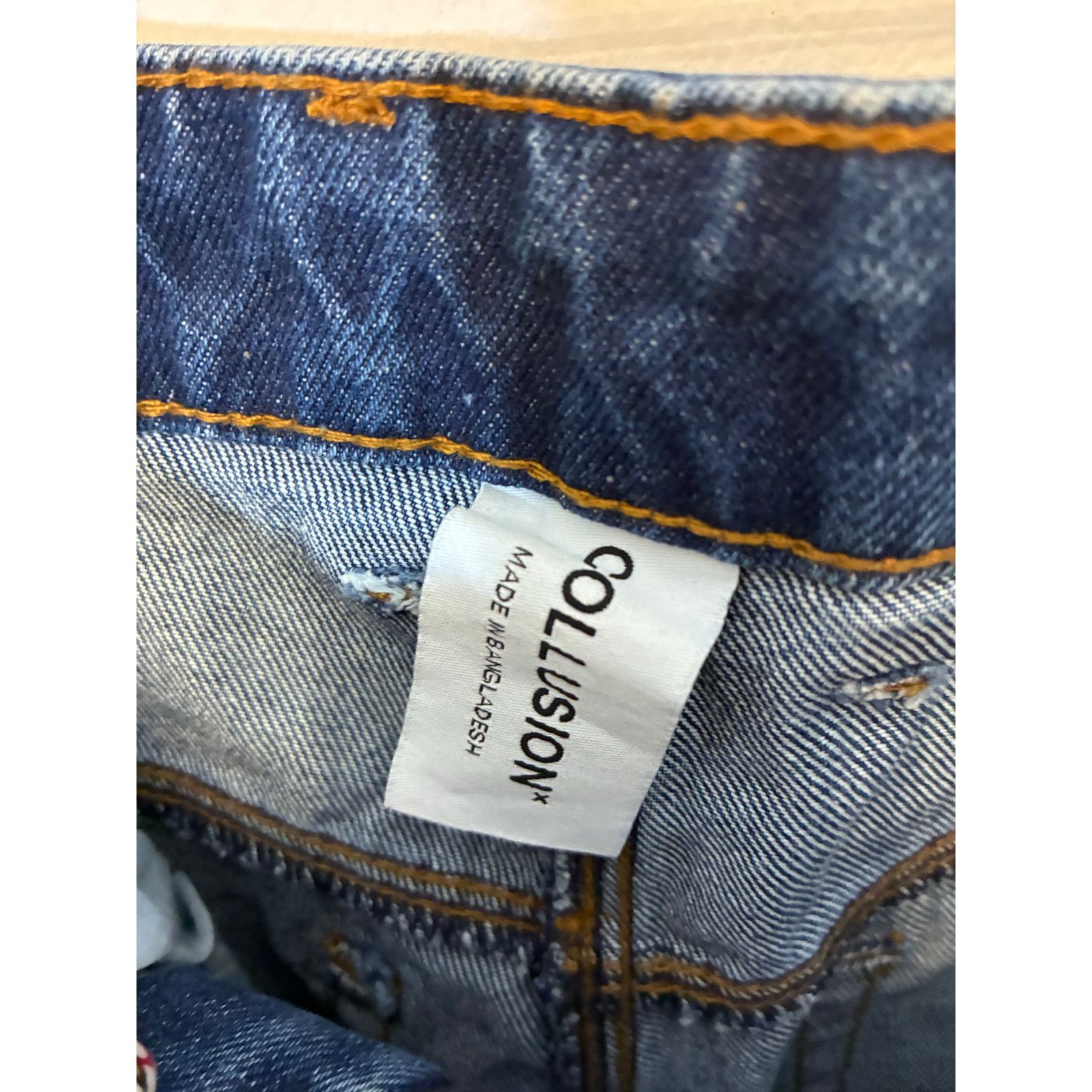 Other Collusion Straight Fit Denim Jean Medium Wash EU 30 / US 8 Size 30" / US 8 / IT 44 - 3 Thumbnail