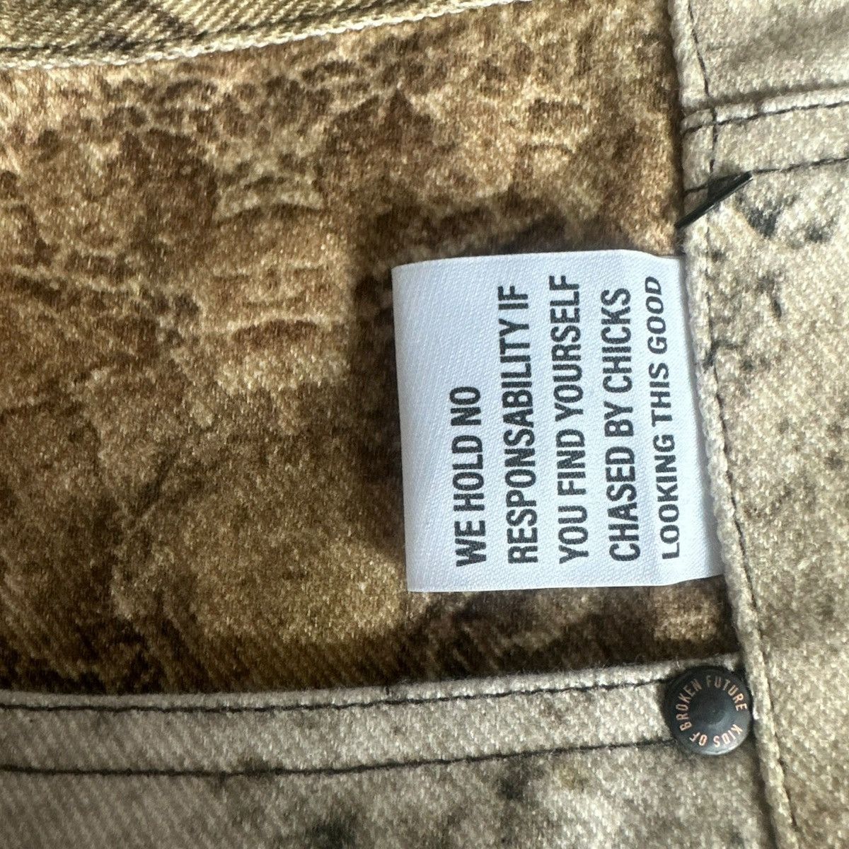 Designer Kids of broken future graphic denim Size US 34 / EU 50 - 5 Thumbnail