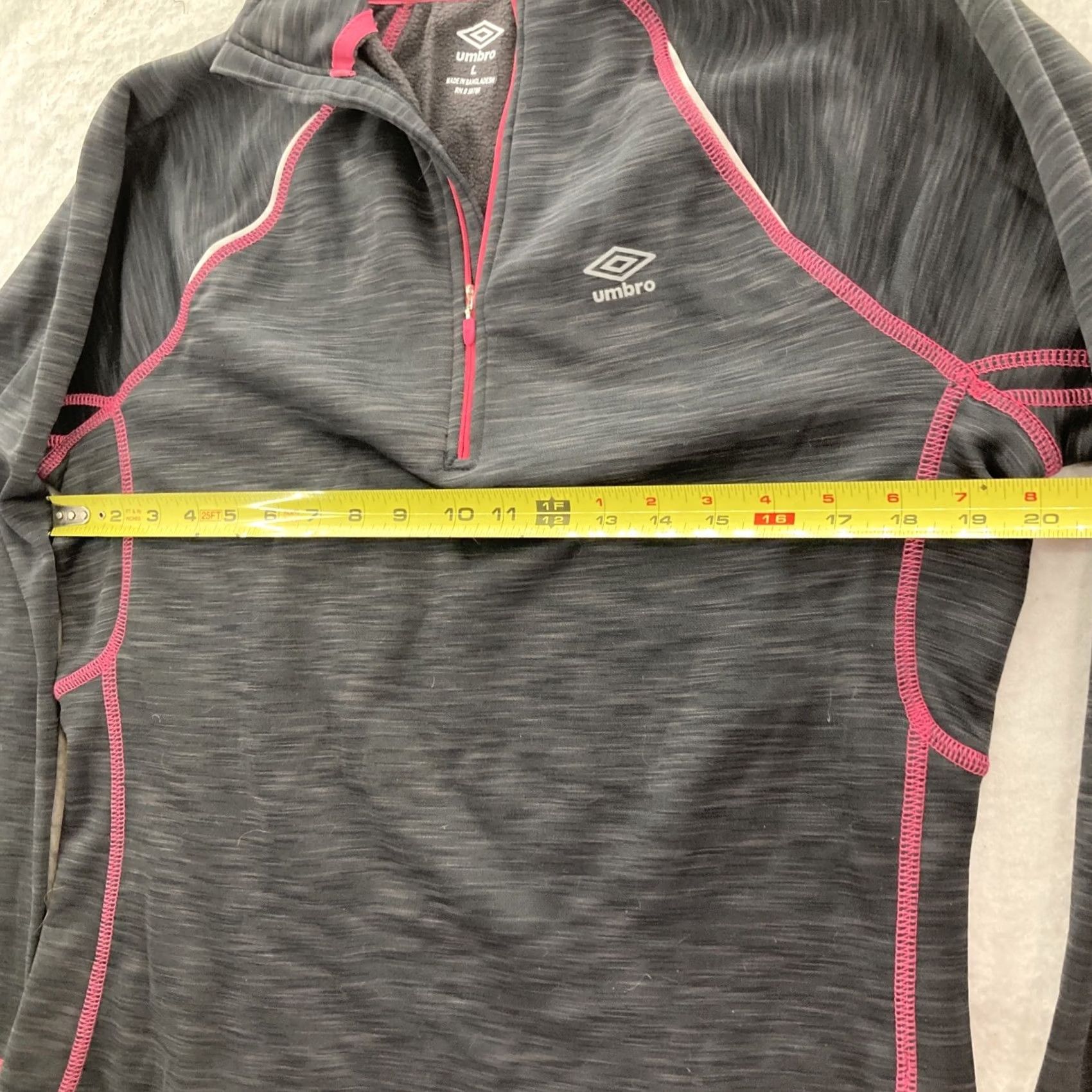 Umbro Umbro Pullover Womens Large Gray Pink Athletic Athleisure Size L / US 10 / IT 46 - 3 Thumbnail