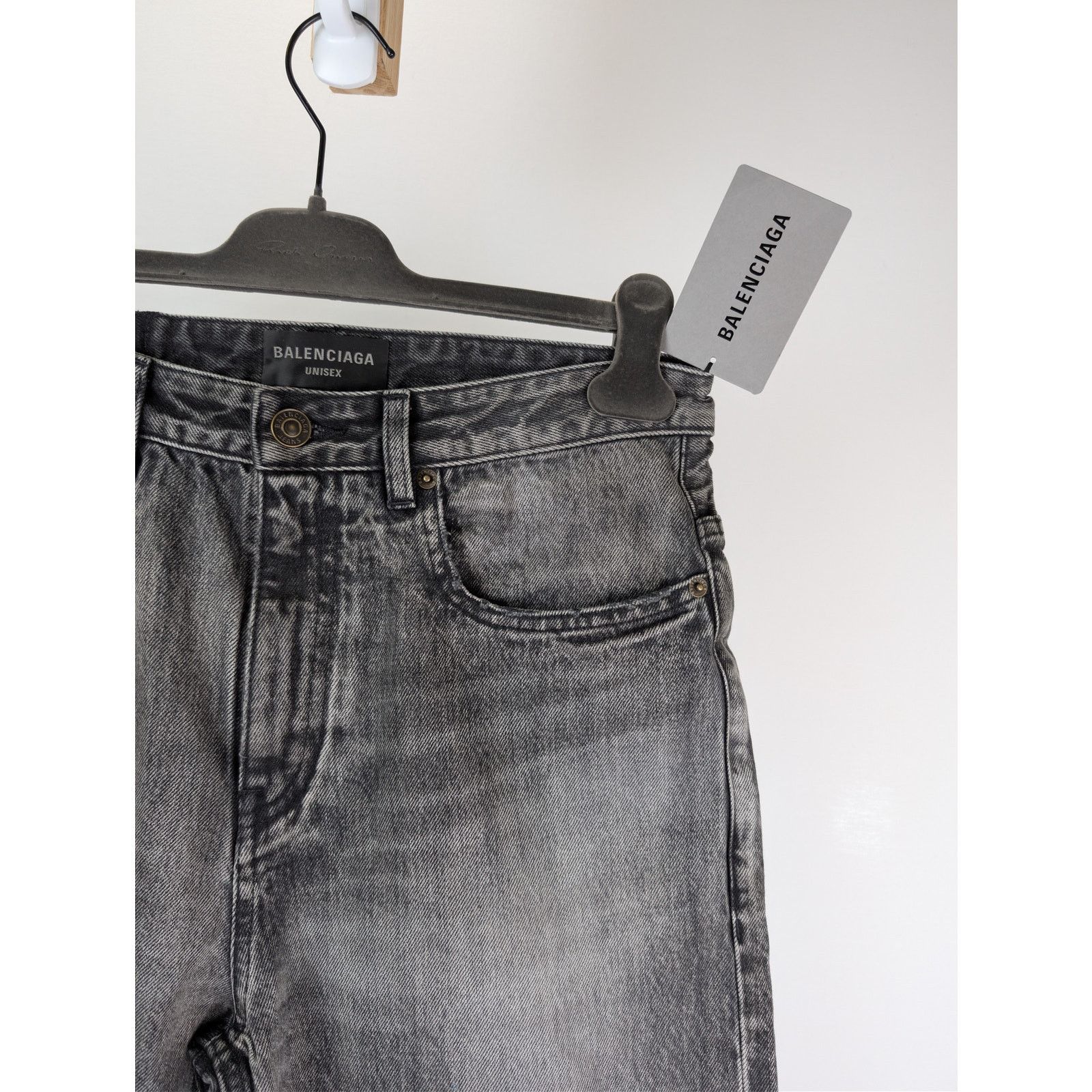 Balenciaga o1rshd1 Organic Japanese Medium Fit Pants in Eco Black Size US 30 / EU 46 - 5 Thumbnail