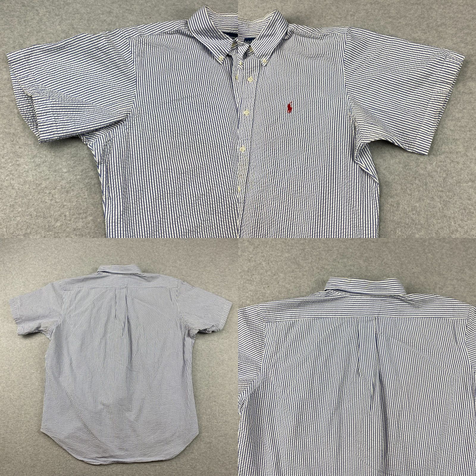Ralph Lauren Ralph Lauren Button-Down Shirt Mens XL Striped Classic Fit Seersucker Multicolor Casual Size US XL / EU 56 / 4 - 8 Thumbnail