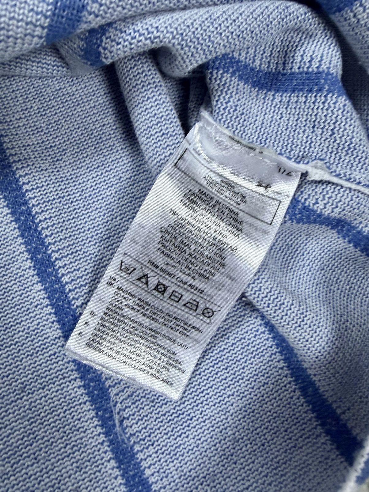Adidas × Human Made Adidas Human Made polo T-shirt blue striped jersey Size US M / EU 48-50 / 2 - 5 Thumbnail