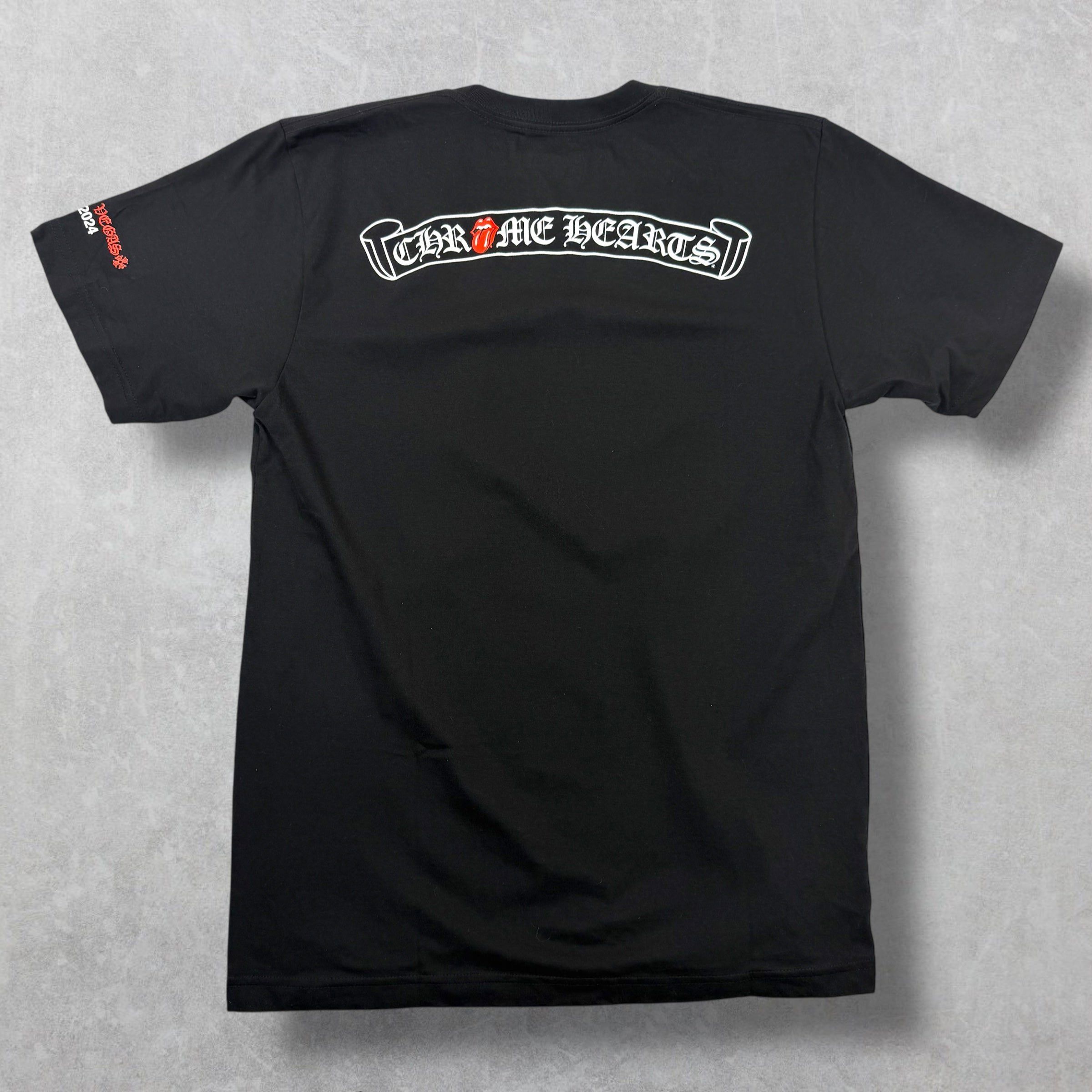 Chrome Hearts Chrome Hearts Rolling Stones Neck Logo Tee M Size US M / EU 48-50 / 2 - 1 Thumbnail