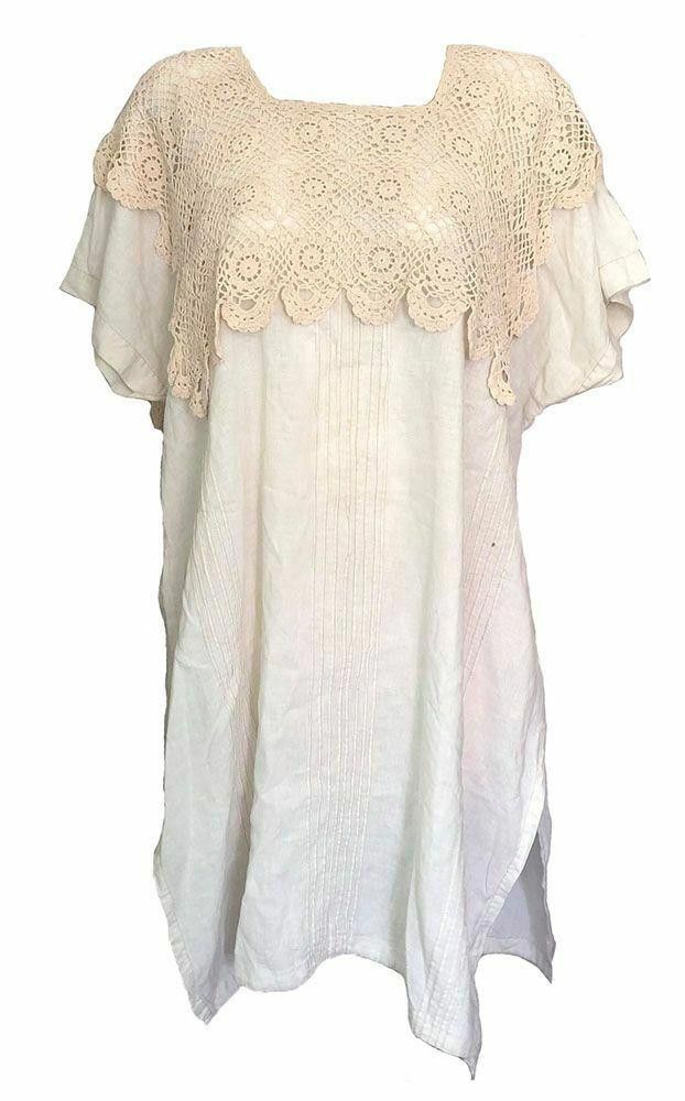Designer Pre Owned White Hand Made Dress Xl Size XL / US 12-14 / IT 48-50 - 1 Thumbnail