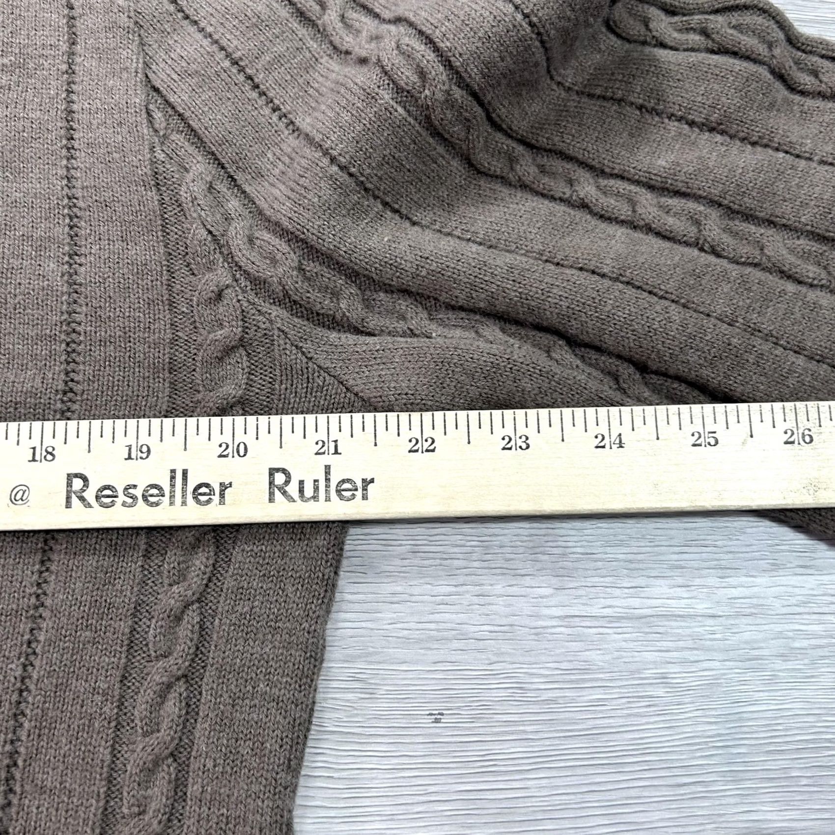 Vintage Lord Jeff Sweater Mens Medium Cable-Knit Wool Blend Pullover V-Neck Made in USA Size US M / EU 48-50 / 2 - 7 Thumbnail