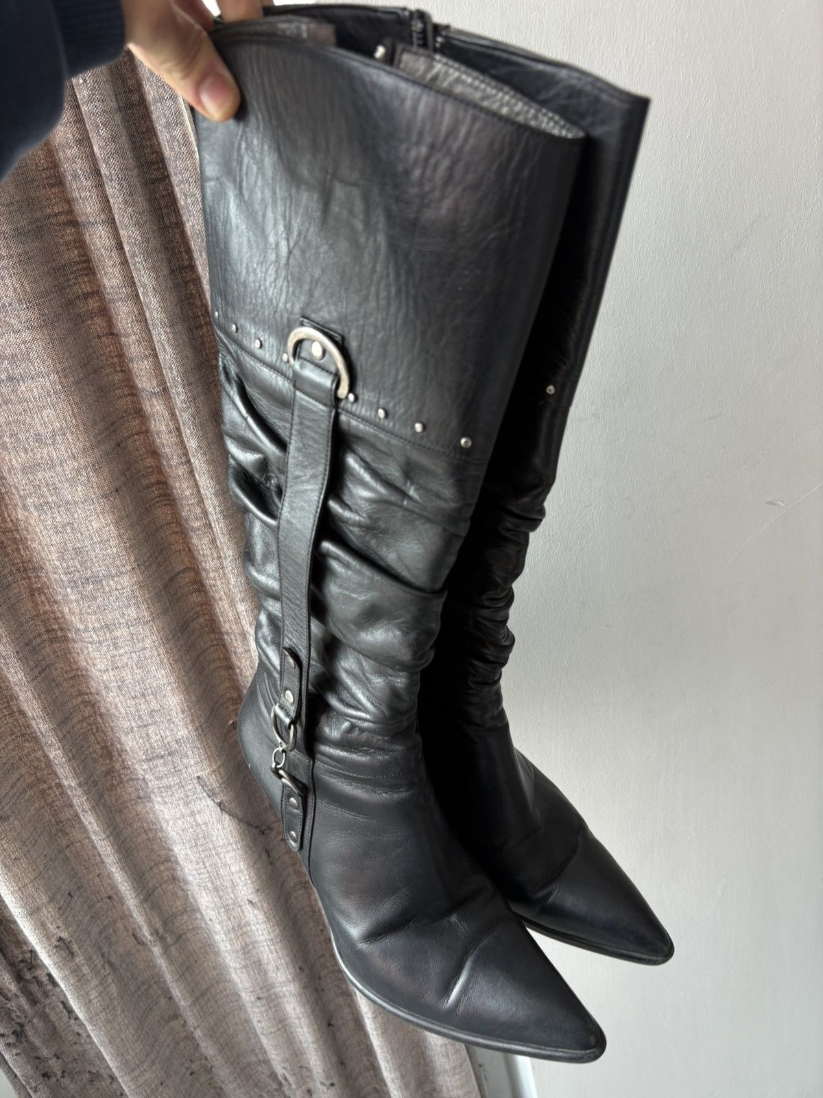 Vintage y2k leather boots Size US 7.5 / IT 37.5 - 12 Thumbnail
