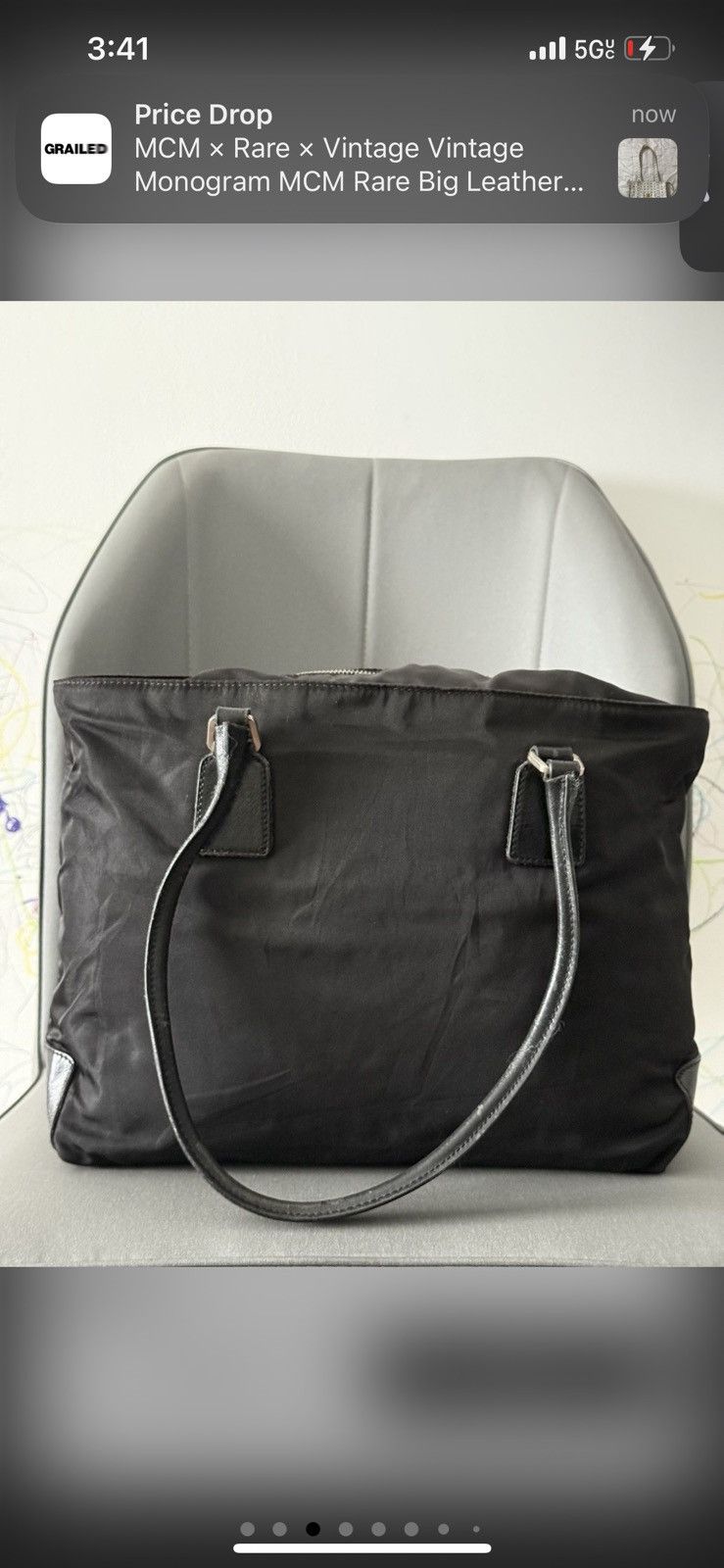 Prada Black Prada luggage bag Size ONE SIZE - 4 Thumbnail