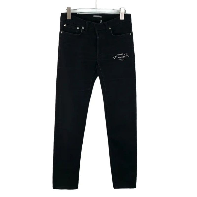 Dior Dior Black Cotton Women's Jeans 0089 Size 28" / US 6 / IT 42 - 1 Thumbnail