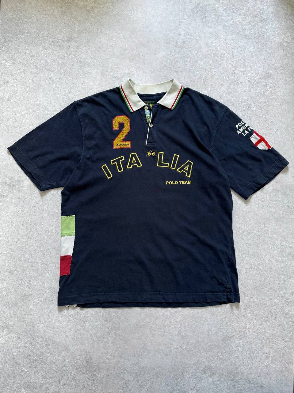 La Martina Vintage La Martina Italia Polo Team Polo T Shirt Rugby Size US XL / EU 56 / 4 - 4 Thumbnail