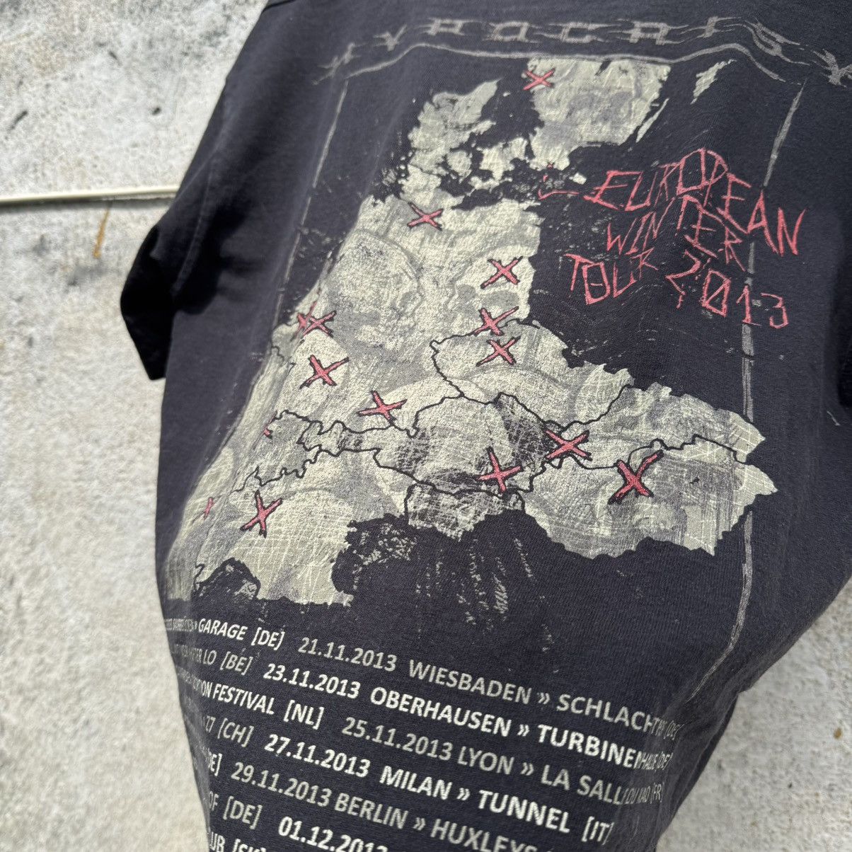 Band Tees 2013 Hypocrisy End of Disclosure EU Tour Tee Death Metal Size US S / EU 44-46 / 1 - 10 Thumbnail