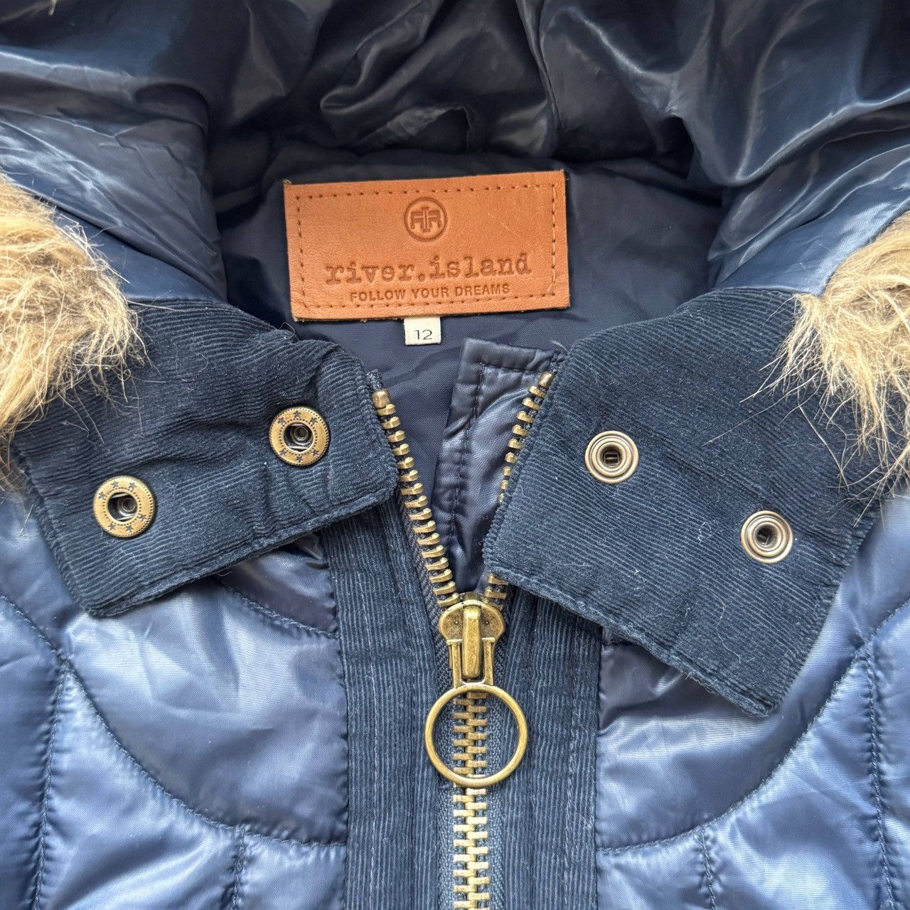 Japanese Brand River Island Y2K Glamour 2000’s Puffer Hooded Vest Size M / US 6-8 / IT 42-44 - 10 Thumbnail