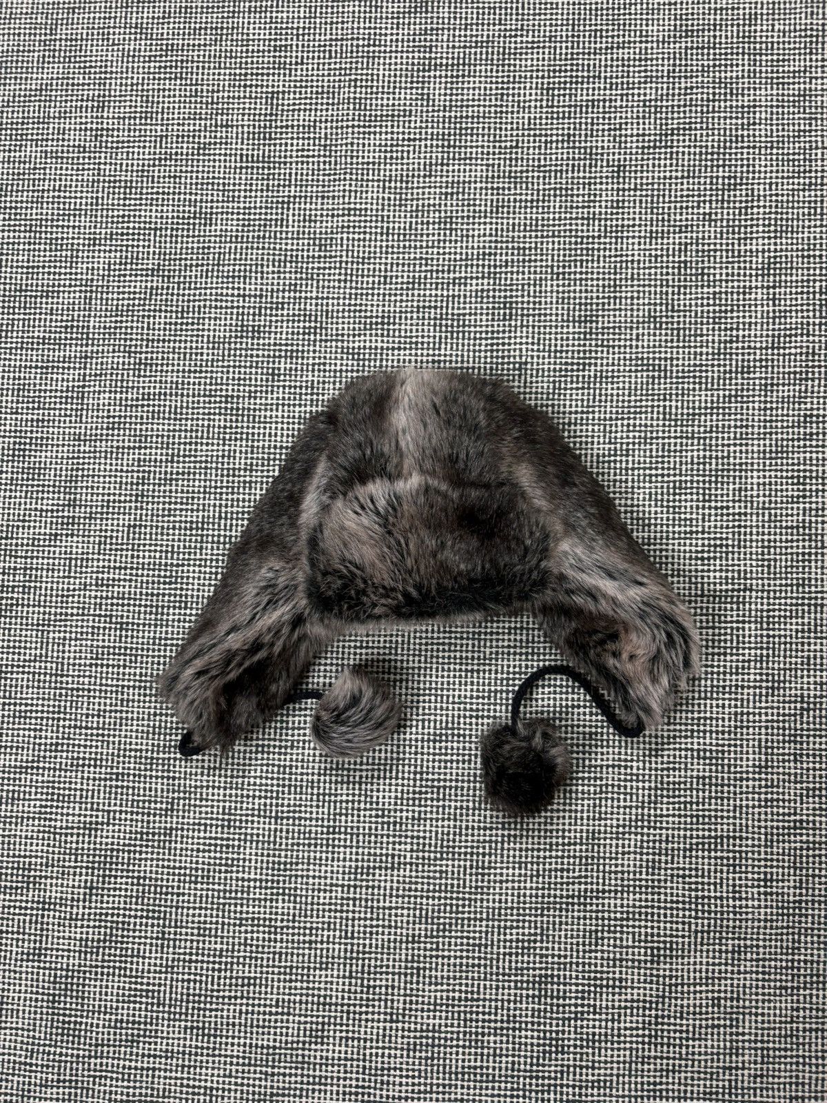 Faux fur fuzzy ushanka hat y2k style