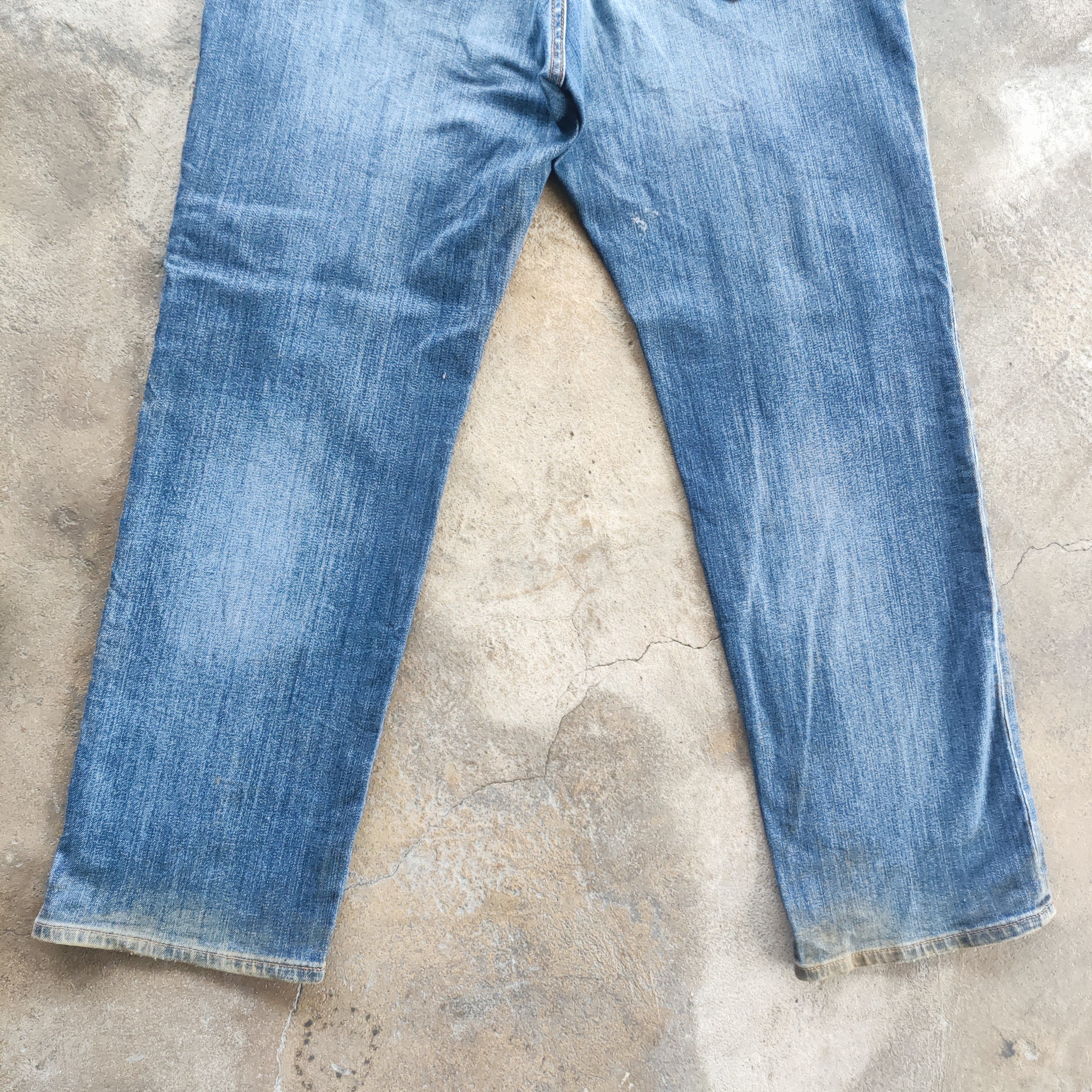 Japanese Brand Vintage Japanese Brand Straight Cut Jeans Faded Ripped Pants Size US 33 - 11 Thumbnail