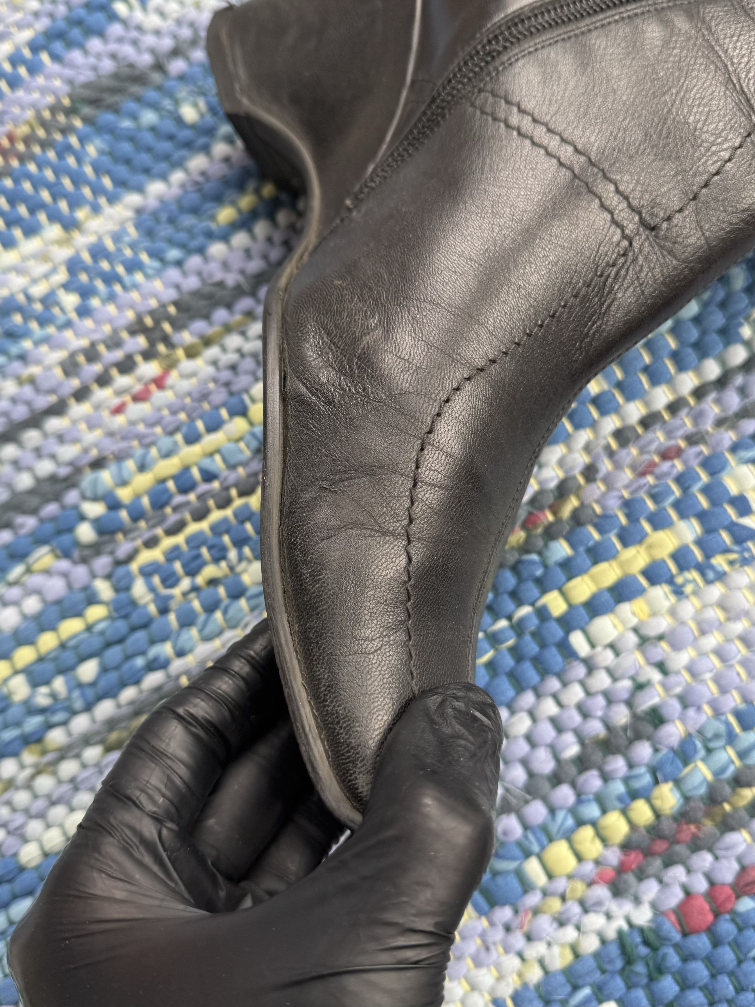 Vintage Vintage Leather Futuristic Boots A722D4(209) Size US 8 / IT 38 - 9 Thumbnail