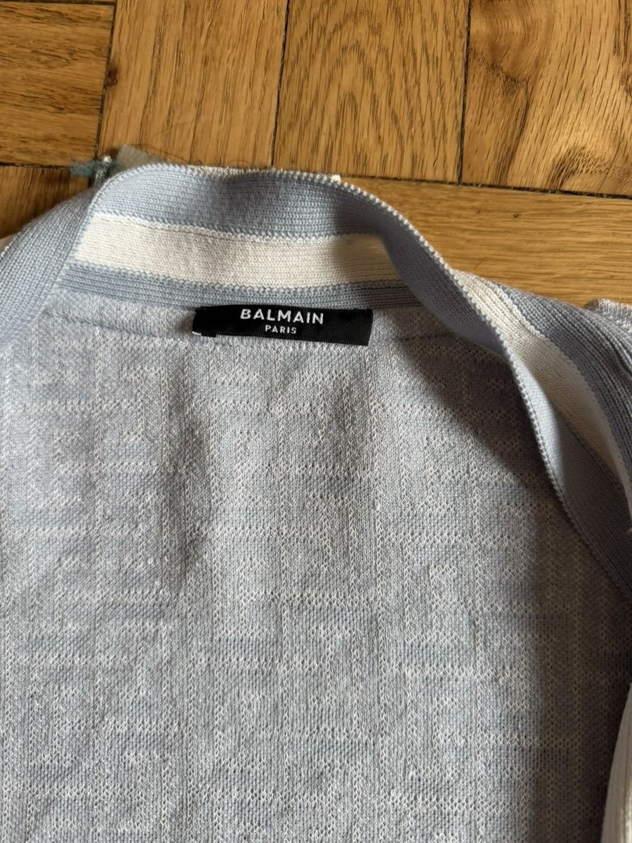 Balmain Balmain oversized monogram cardigan Size US XXL / EU 58 / 5 - 2 Thumbnail