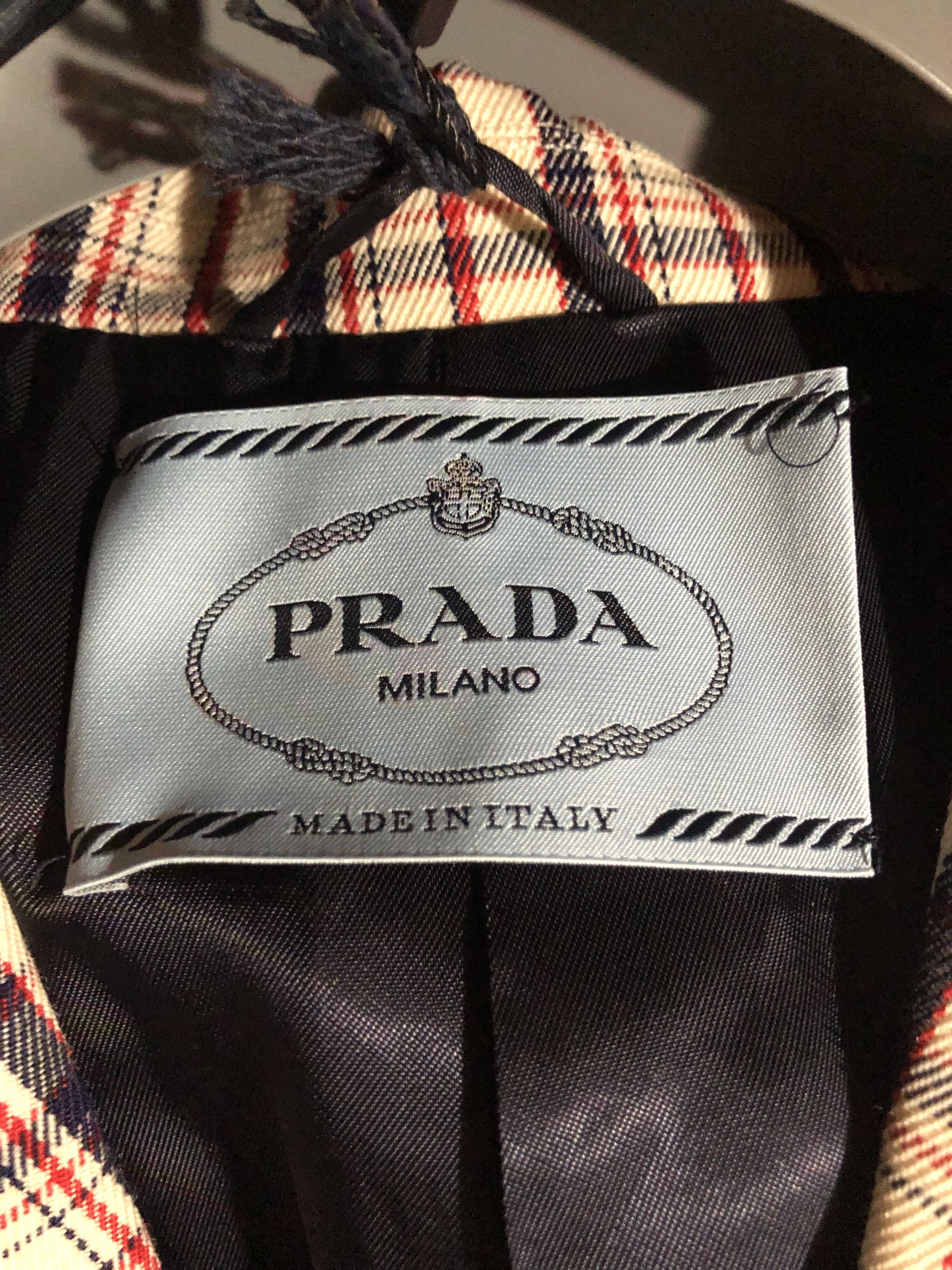 Prada Prada Runway Gabardine Microcheck Blazer Size 44 Size M / US 6-8 / IT 42-44 - 8 Thumbnail