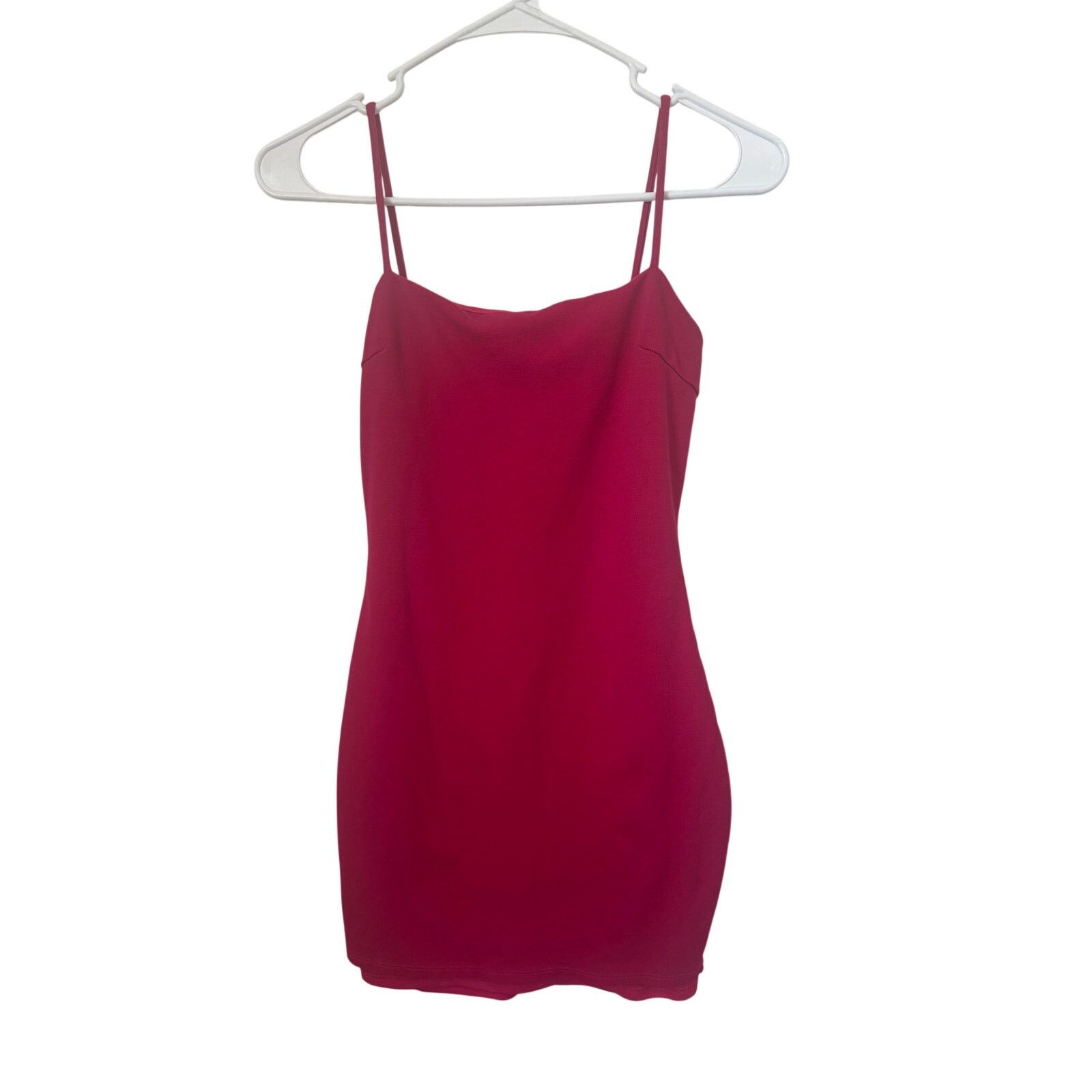 Lulus Lulus Hot Pink Bodycon Mini Dress XS Spaghetti Strap Size XS / US 0-2 / IT 36-38 - 1 Thumbnail