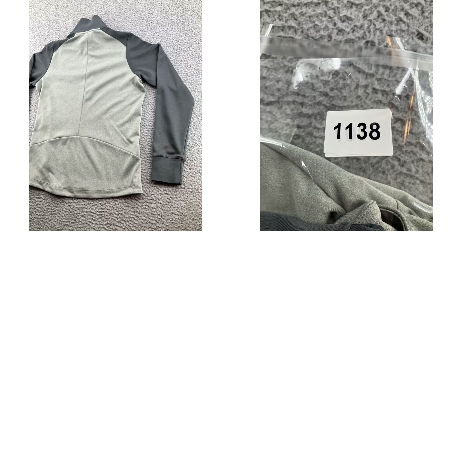 Nike Nike Sweatshirt Womens Large Gray Quarter Zip Mock Neck Pullover Jacket Dri-FIT Activewear Sports 1/4 Zip Mens Womens Girls Boys Size L / US 10 / IT 46 - 10 Thumbnail
