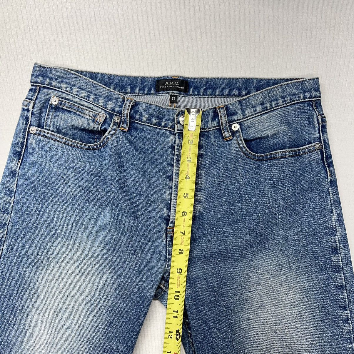 A.P.C. APC Petite New Standard Jeans Blue Denim Washed Faded Unisex Size US 32 / EU 48 - 18 Thumbnail