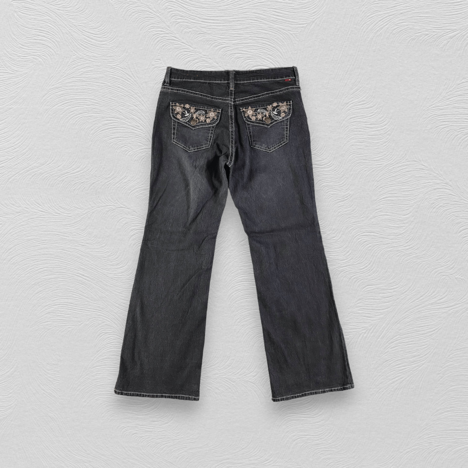 Japanese Brand Japanese Brand Flared Jeans Embroidery Denim KJ2955 Size US 30 / EU 46 - 2 Thumbnail