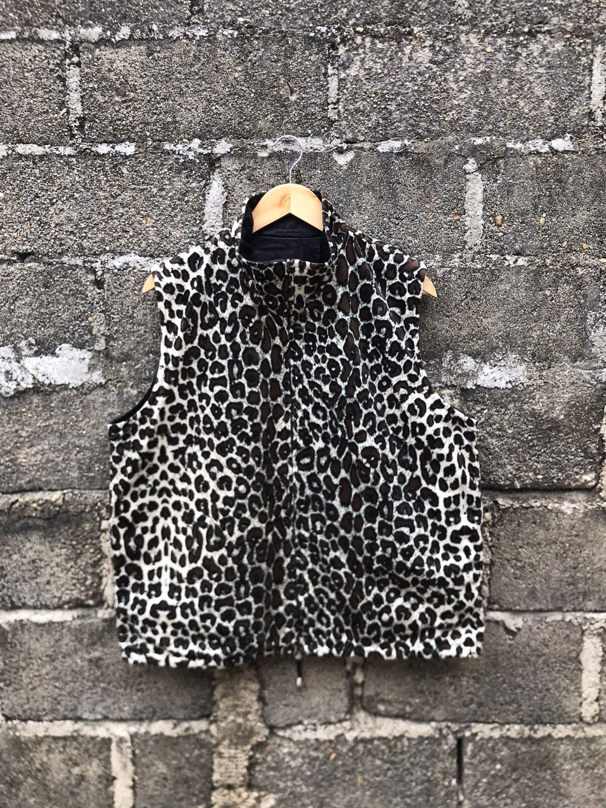 Japanese Brand ⚡️Vintage Leopard Print Reversable Vest Jacket Size US L / EU 52-54 / 3 - 1 Thumbnail