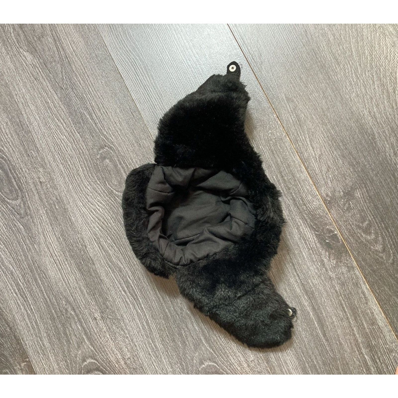 Vintage 00s Crazy Y2K Mohair Fuzzy Hat Ushanka Punk Huge+ Size ONE SIZE - 4 Thumbnail