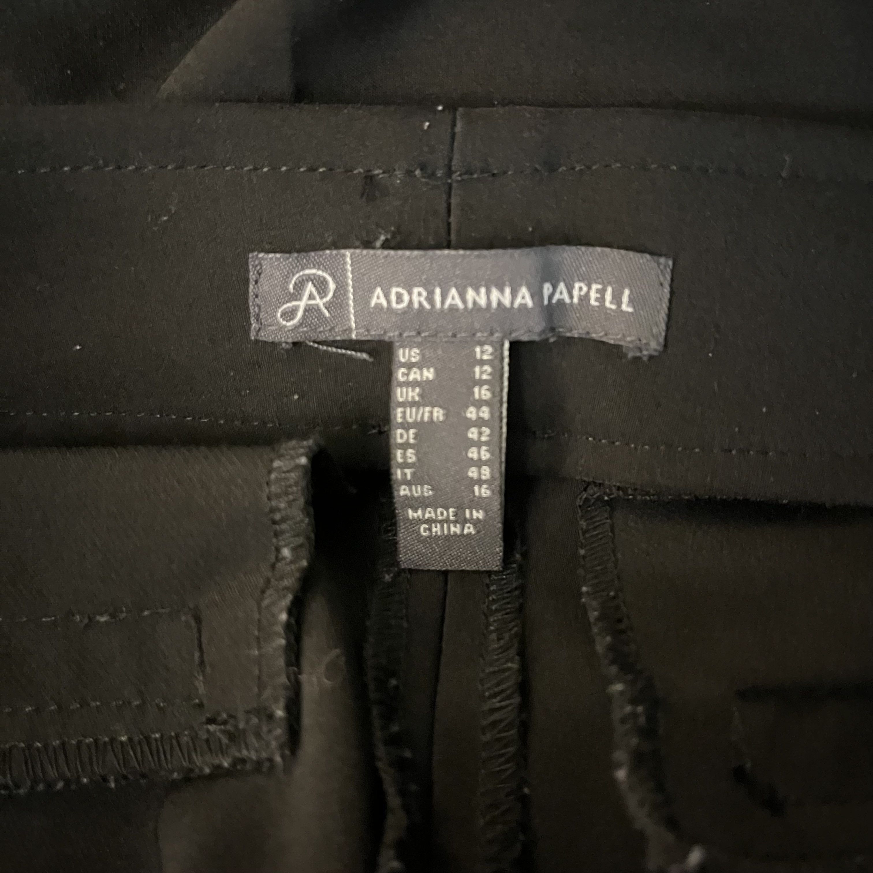 Adrianna Papell Adrianna Papell Black Dress Pants size 12 Size 34" / US 12 / IT 48 - 4 Thumbnail