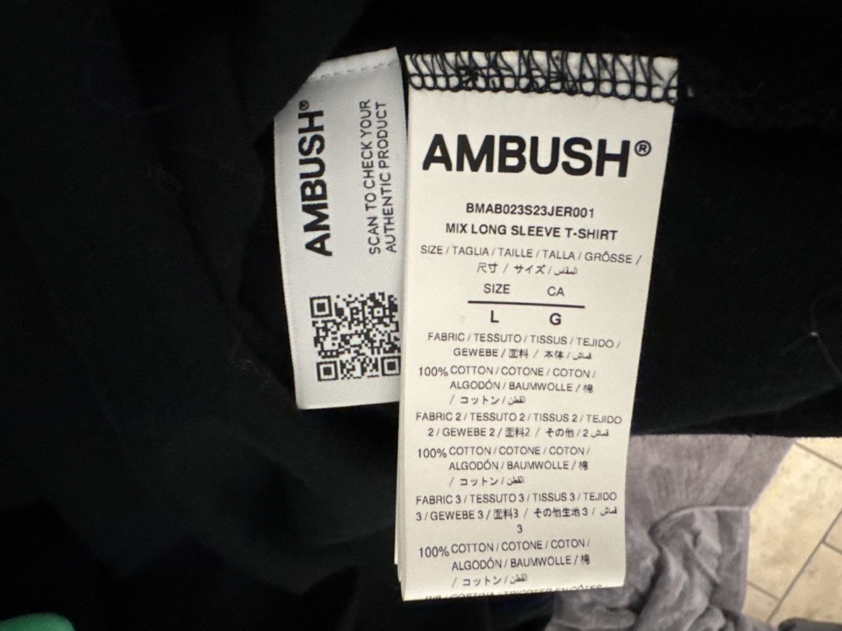 Ambush Design Black Mix Long Sleeve Tshirt | Grailed