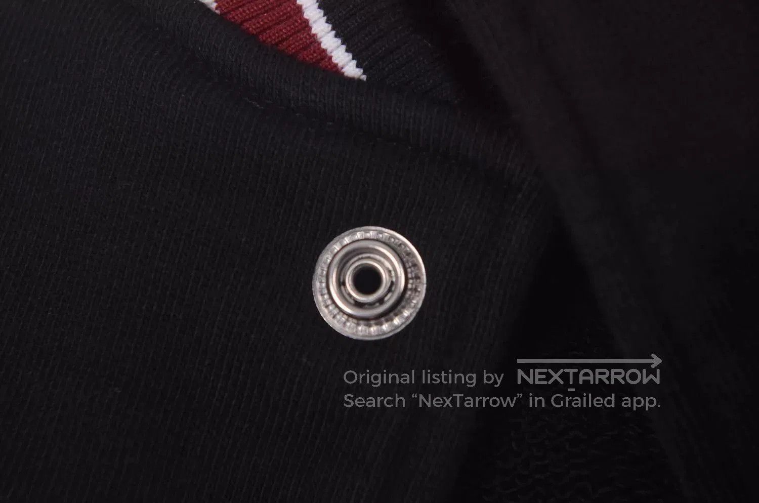 Celine Black Letterman Jacket with Ribbed Trim. Size US L / EU 52-54 / 3 - 4 Thumbnail