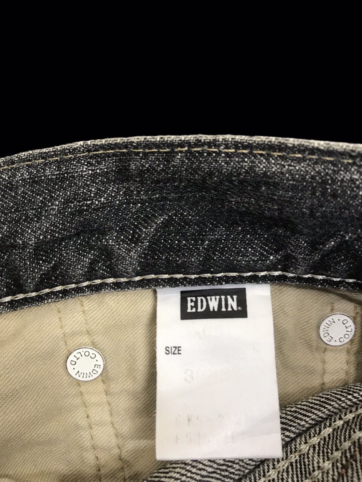 Edwin 💥90s STYLE💥VTG EDWIN 505 RUDE STYLE DIRTY DENIM F374 Size US 31 - 18 Thumbnail