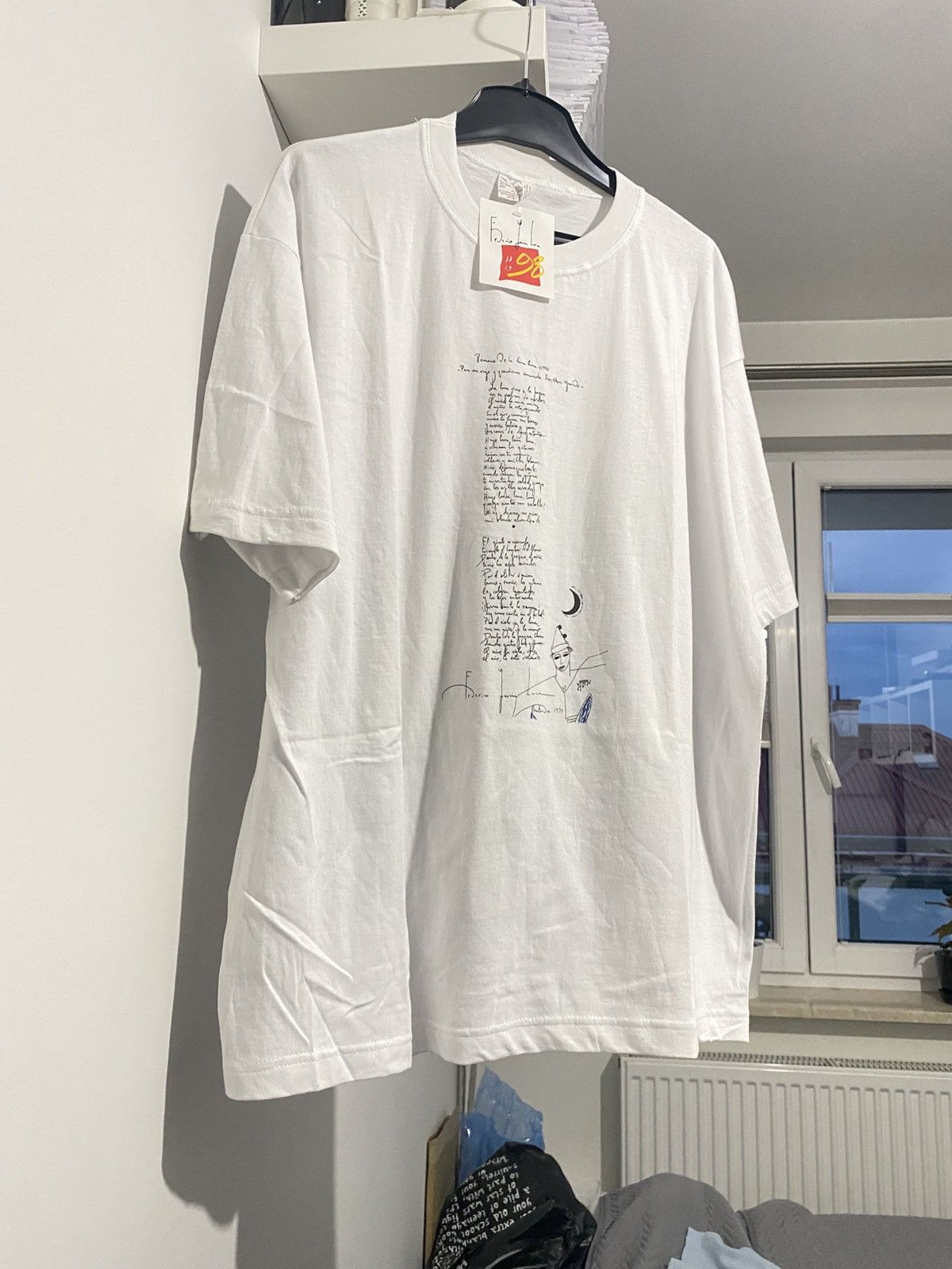 Vintage Federico Garcia Lorca Art Tee XL DS 90s Granada museum Size US XL / EU 56 / 4 - 13 Thumbnail