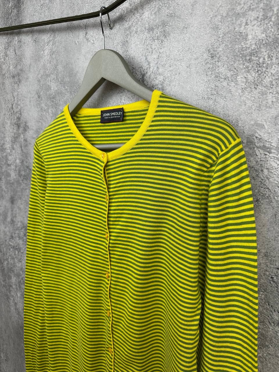John Smedley John Smedley Sea Island Cotton Striped Cardigan Sweater Size L / US 10 / IT 46 - 5 Thumbnail
