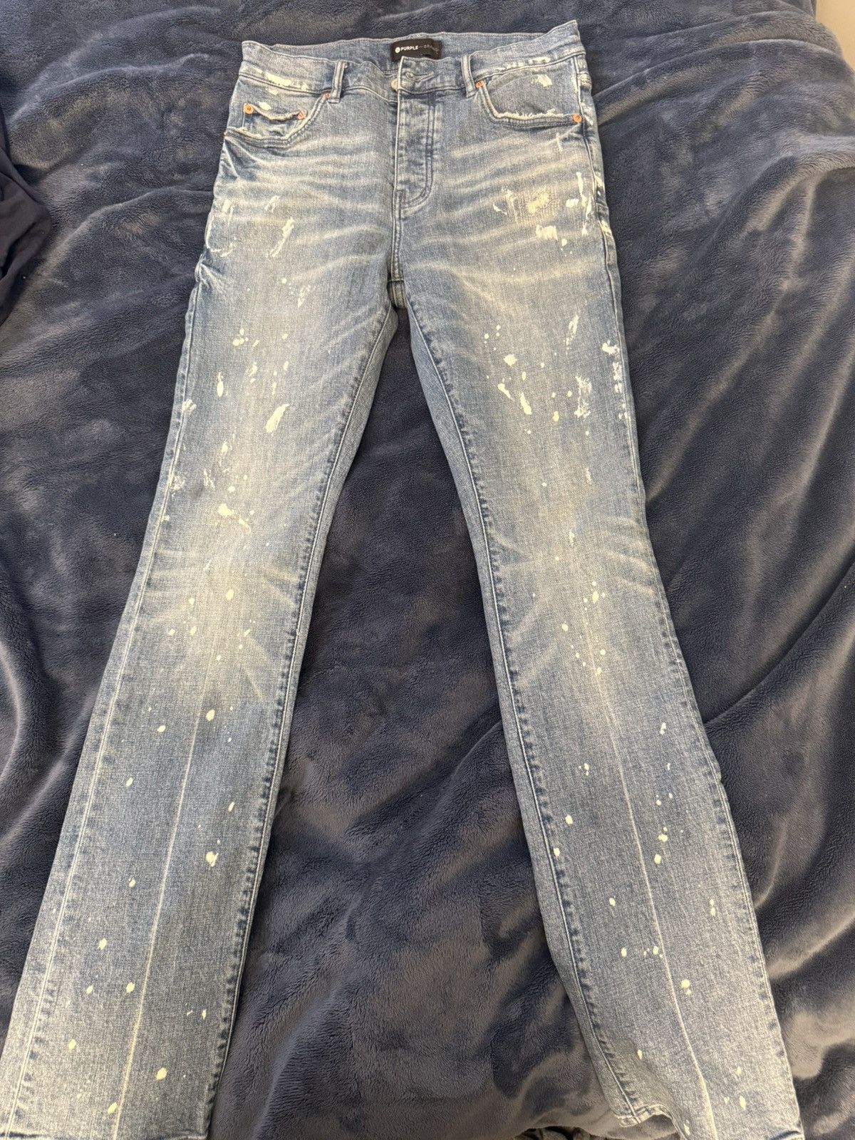 Purple Brand Purple Brand P006 Paint Splatter bootcut Denim Size US 31 - 1 Thumbnail