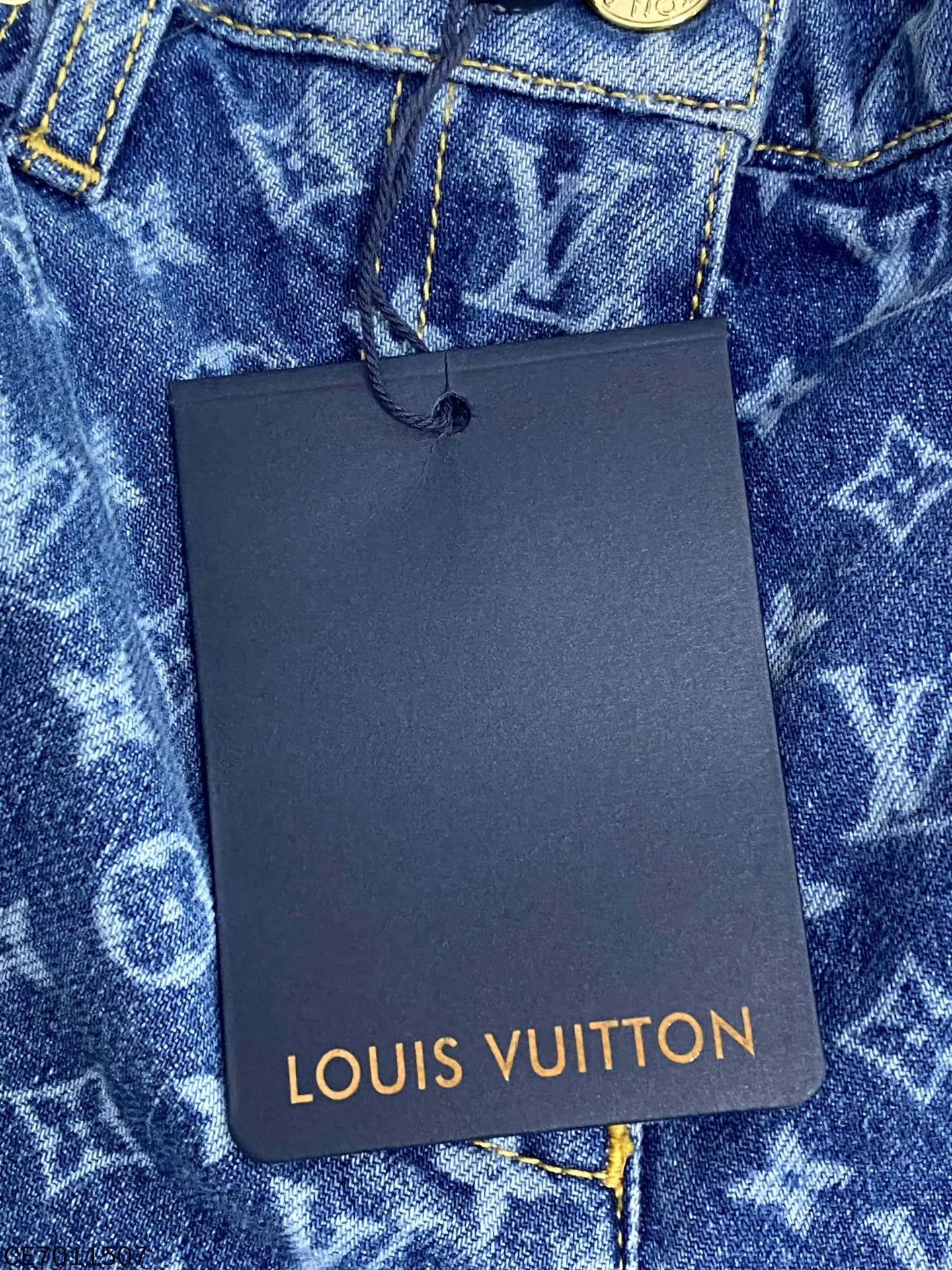Louis Vuitton LV 25fw Washed Monogram All Over Print Jeans 38 Size 27" / US 4 / IT 40 - 5 Thumbnail