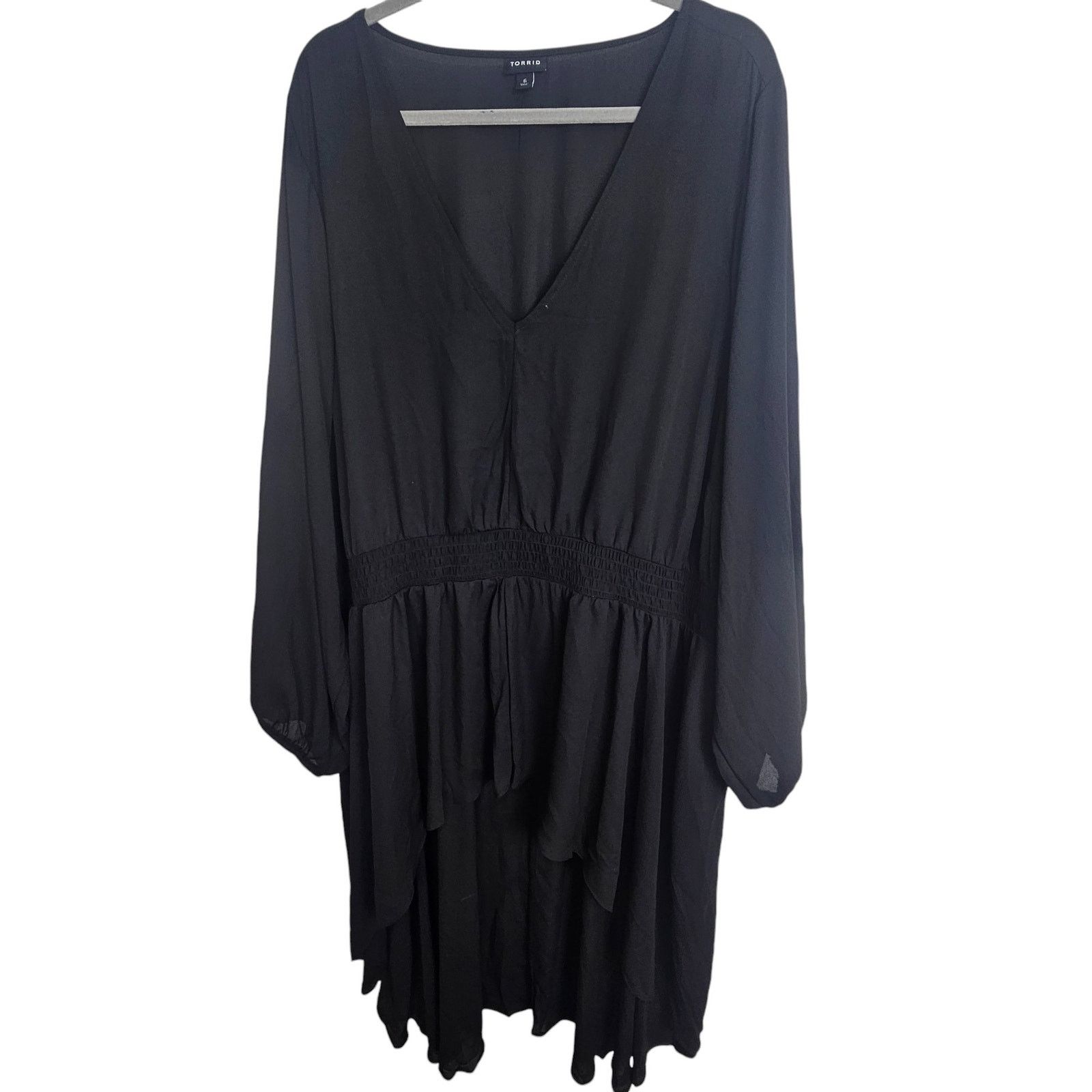 Torrid Torrid Womens Hilo Tunic Plus Size 6X Whimsygoth Smocked Size 4XL / US 24-26 - 2 Thumbnail