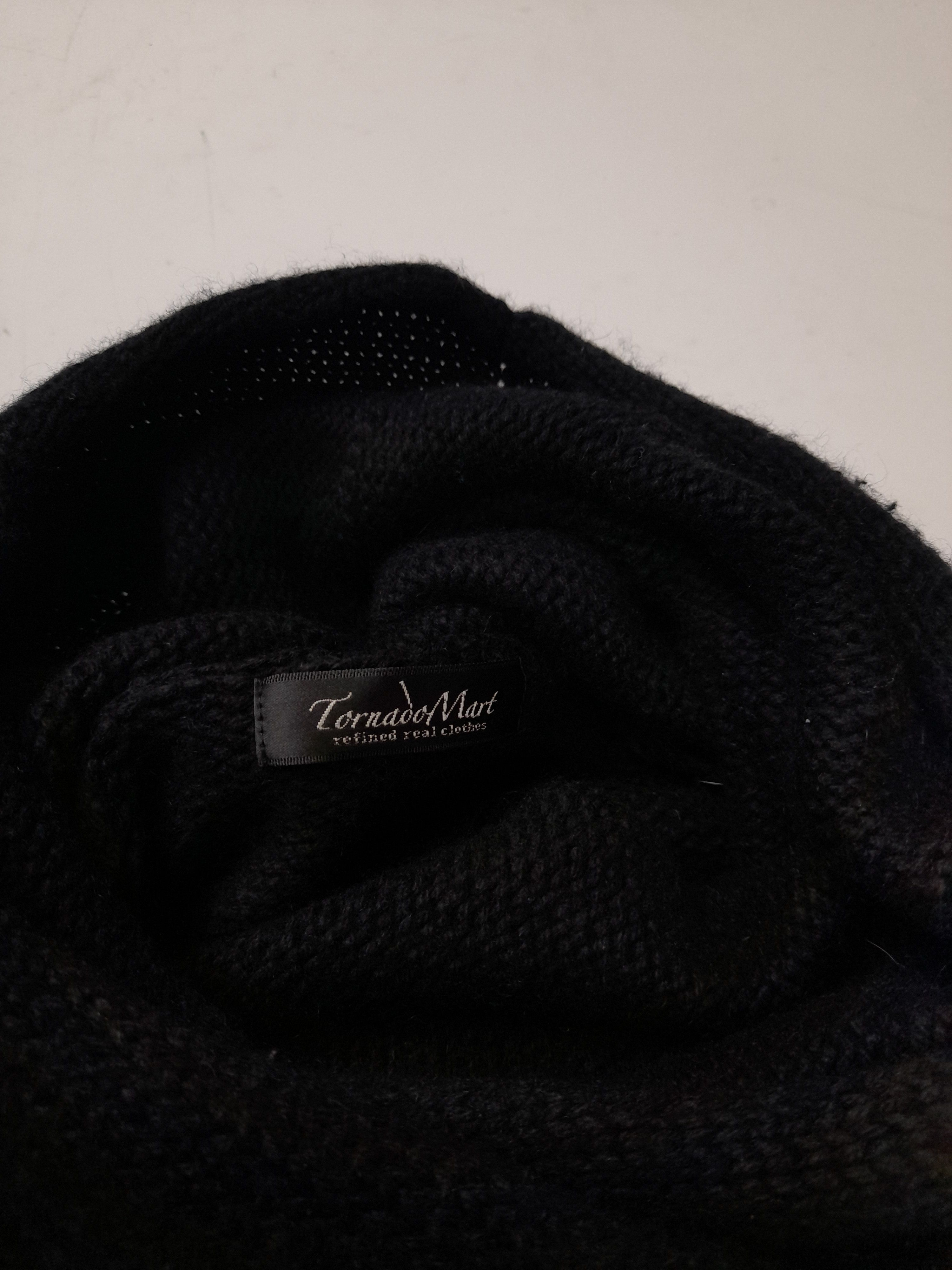 Tornado Mart Tornado Mart Assymetrical Collared Ninja Vibe Knit Size US L / EU 52-54 / 3 - 3 Thumbnail