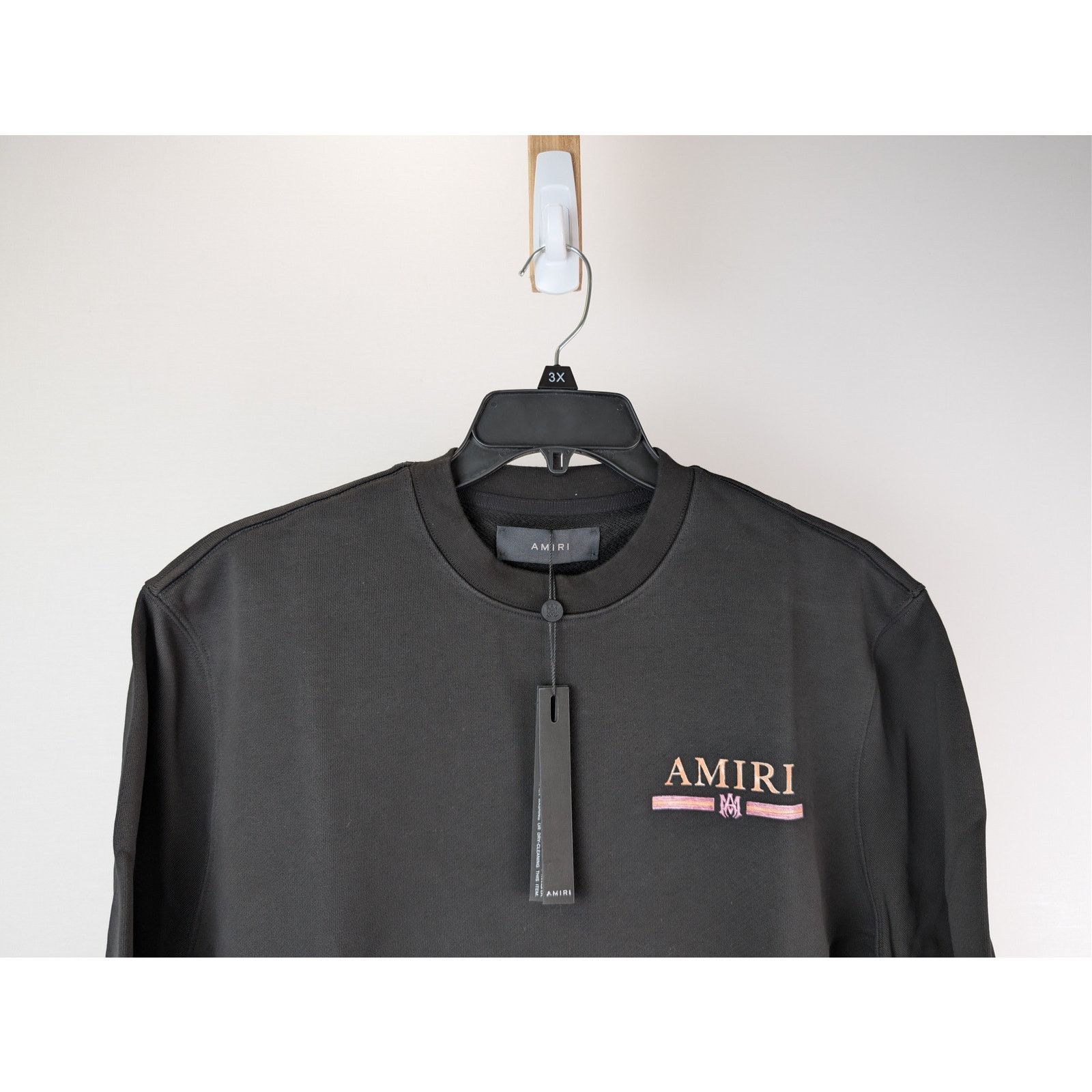 Amiri o1rshd1 MA Watercolor Bar Crewneck Sweatshirt in Black M Size US M / EU 48-50 / 2 - 4 Thumbnail