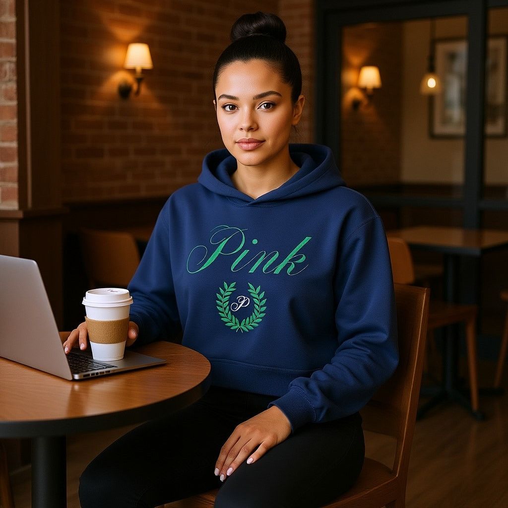 Victoria's Secret Victoria's Secret Pink Navy Fleece Cropped Hoodie, XS Size XS / US 0-2 / IT 36-38 - 4 Thumbnail