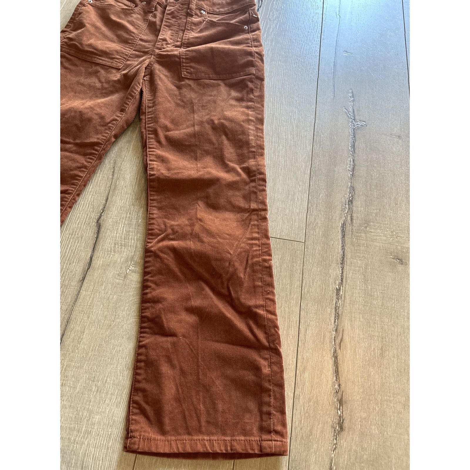 Vintage Joe's Jeans Callie High Rise Cropped Bootcut Jeans Size 26 Brown Orange Women's Size 26" / US 2 / IT 38 - 3 Thumbnail