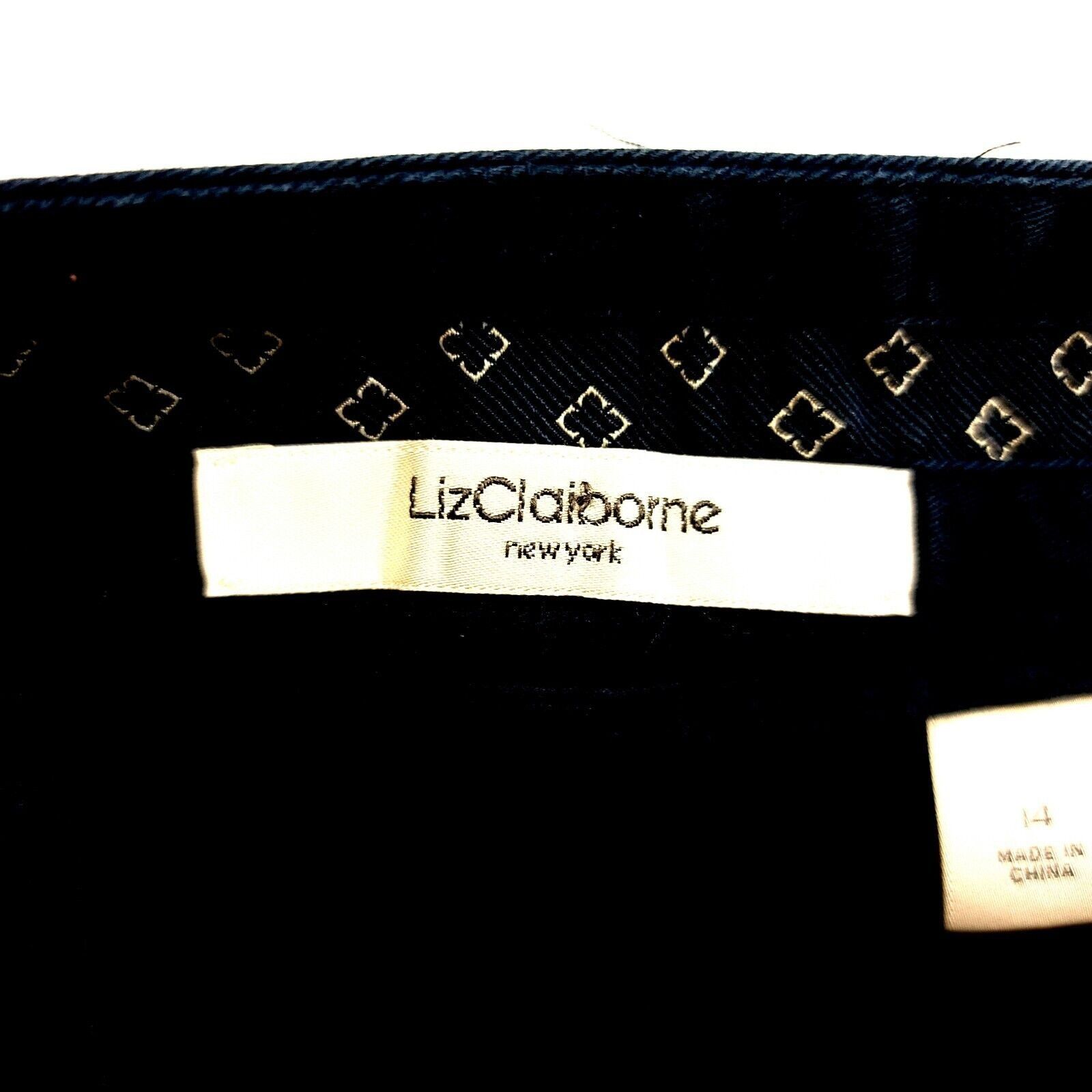 Liz Claiborne Liz Claiborne New York Jackie Blue Chino Shorts Shorts 14 35 Size 35" - 3 Thumbnail