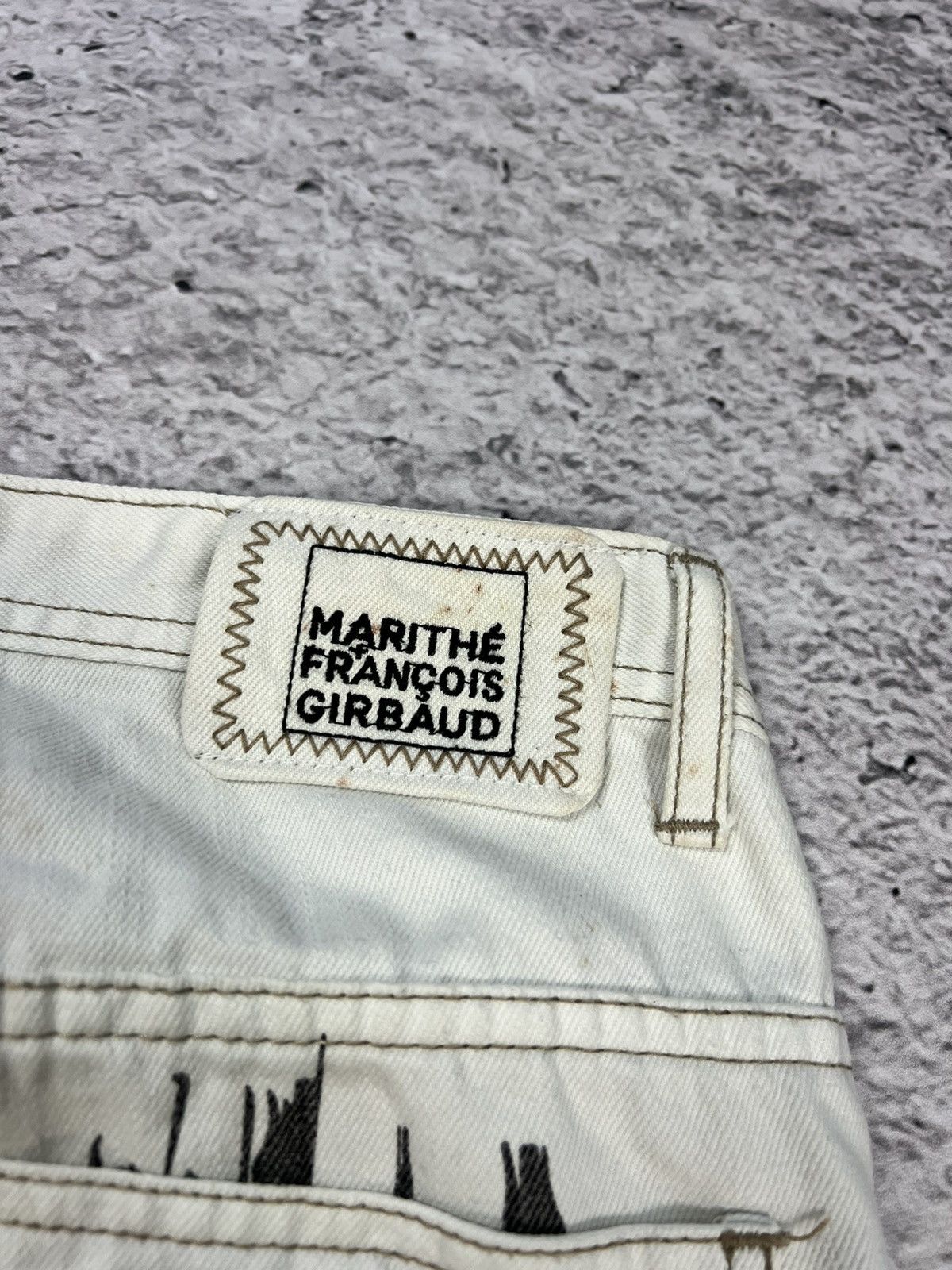 Marithe + Francois Girbaud Vintage Marithe Francois Girbaud Printed Jeans Size US 36 / EU 52 - 7 Thumbnail