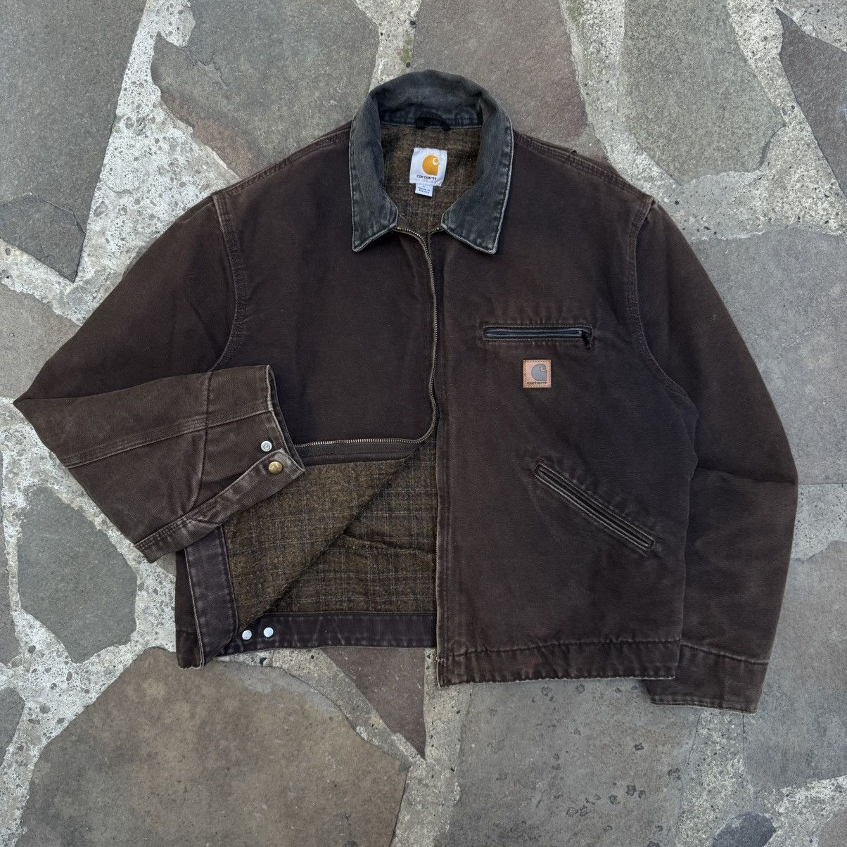 Carhartt 📦 SOLD 📦 Carhartt Detroit Jacket J97 DKB Size US L / EU 52-54 / 3 - 7 Thumbnail