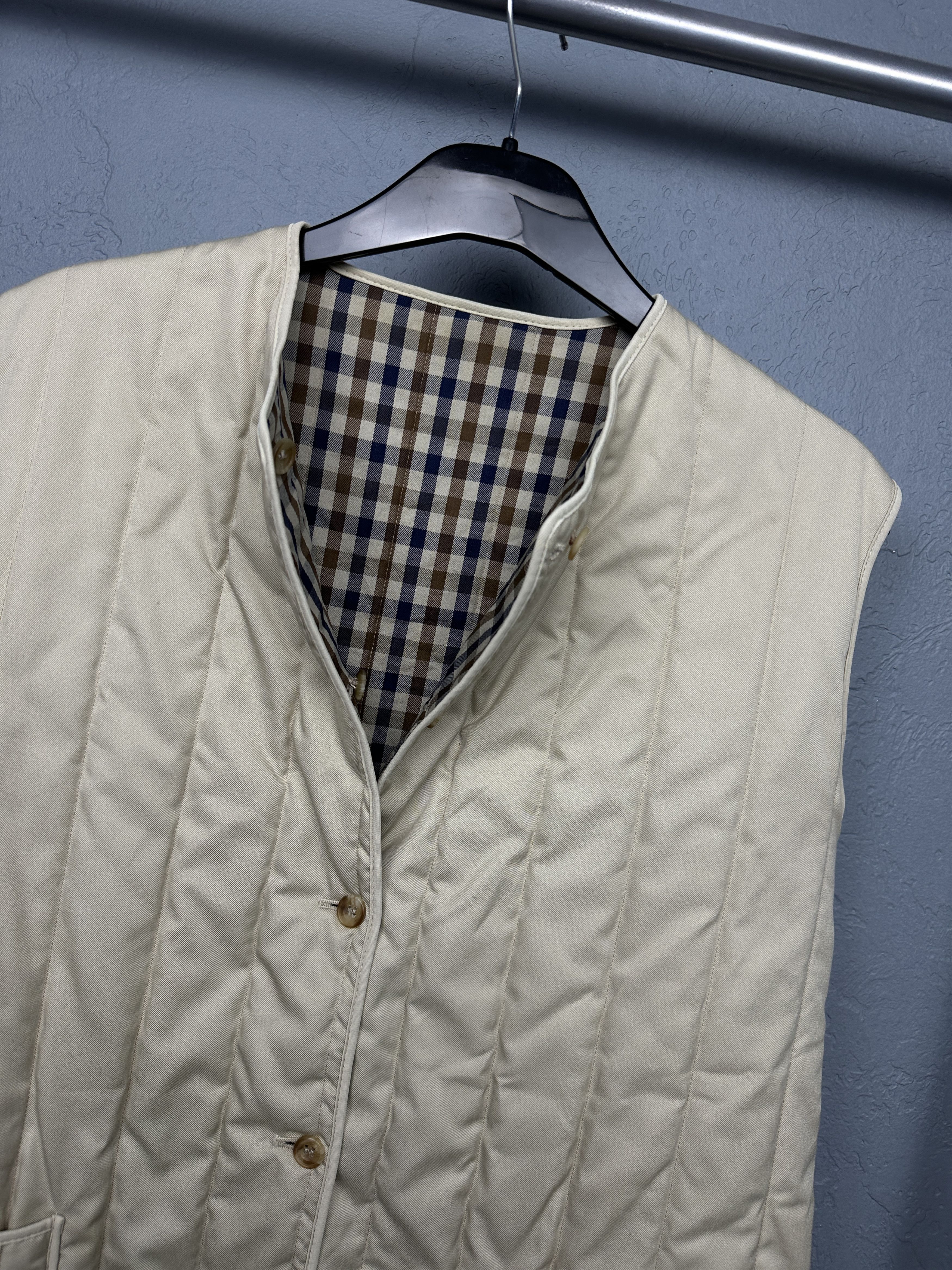 Aquascutum Aquascutum Vintage Womens Reversible Quilted Vest Size XL / US 12-14 / IT 48-50 - 6 Thumbnail